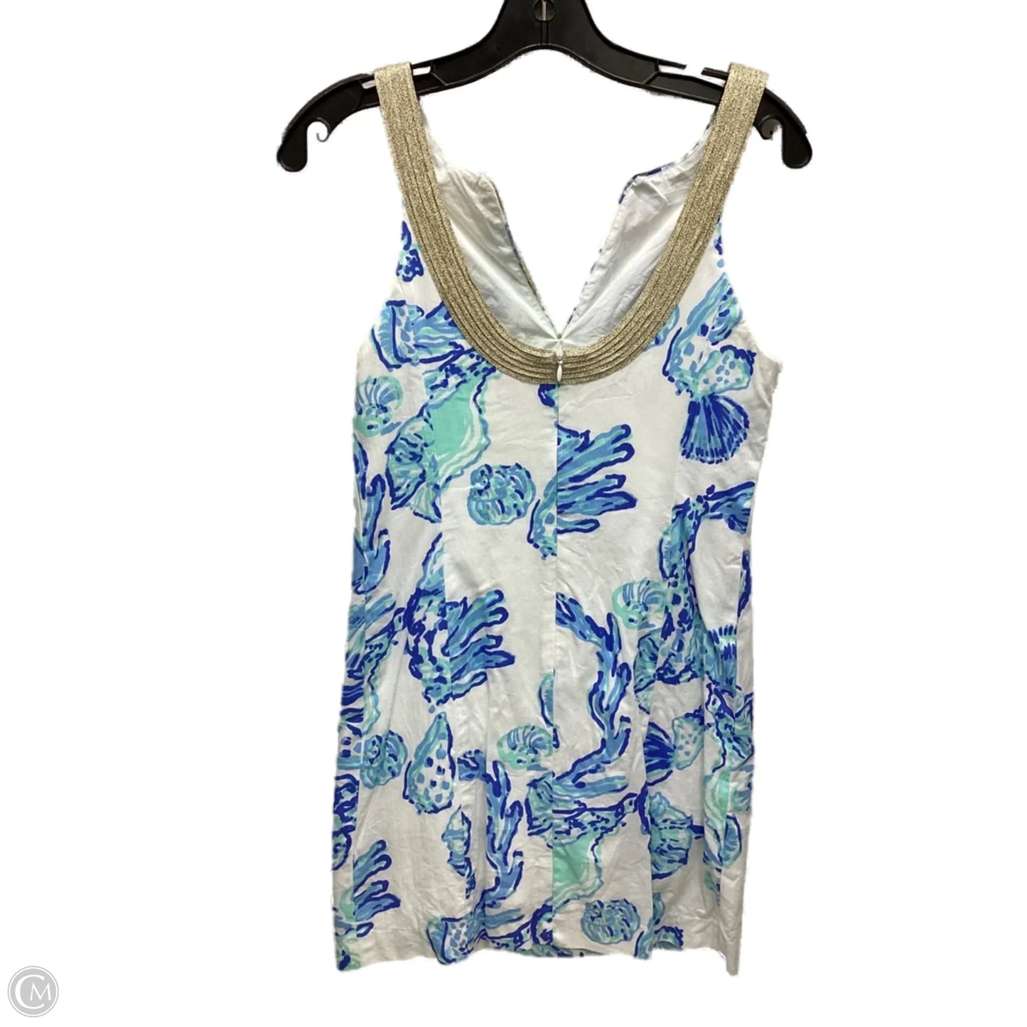 Dress Designer By Lilly Pulitzer In Blue & White, Size: 2