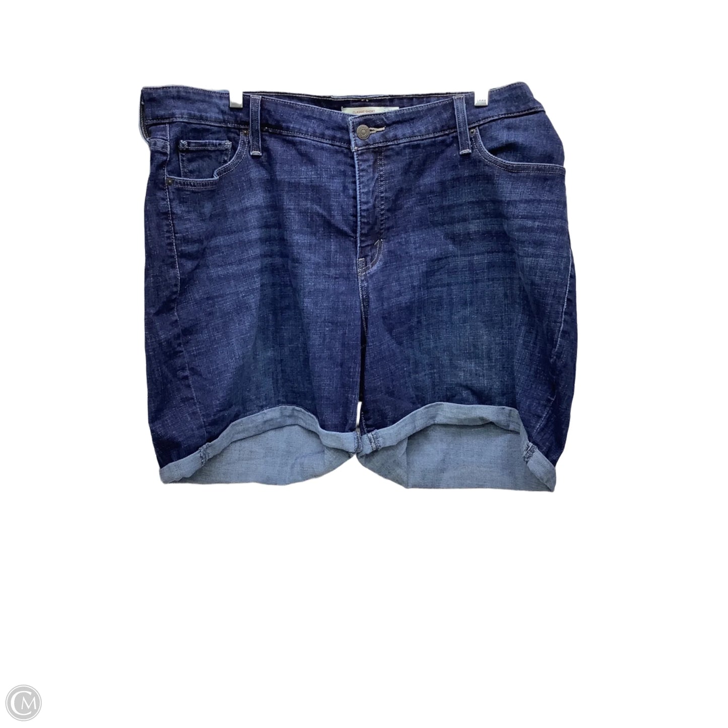 Shorts By Levis In Blue Denim, Size: 22