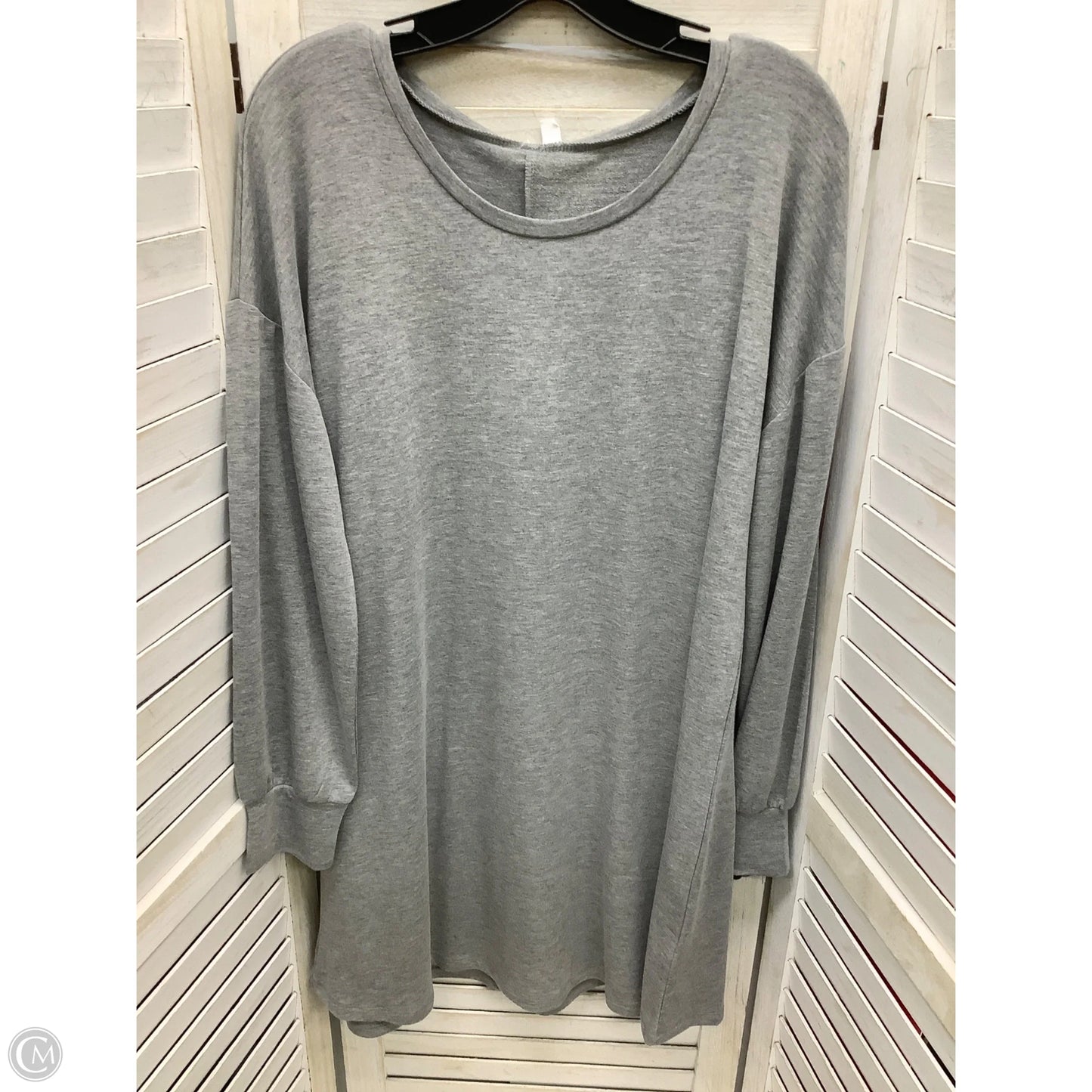 Dress Casual Midi By Cable And Gauge In Grey, Size: L