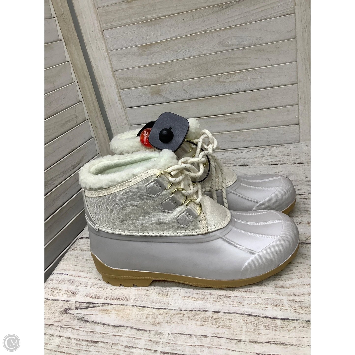 Boots Snow By Sperry In White, Size: 5