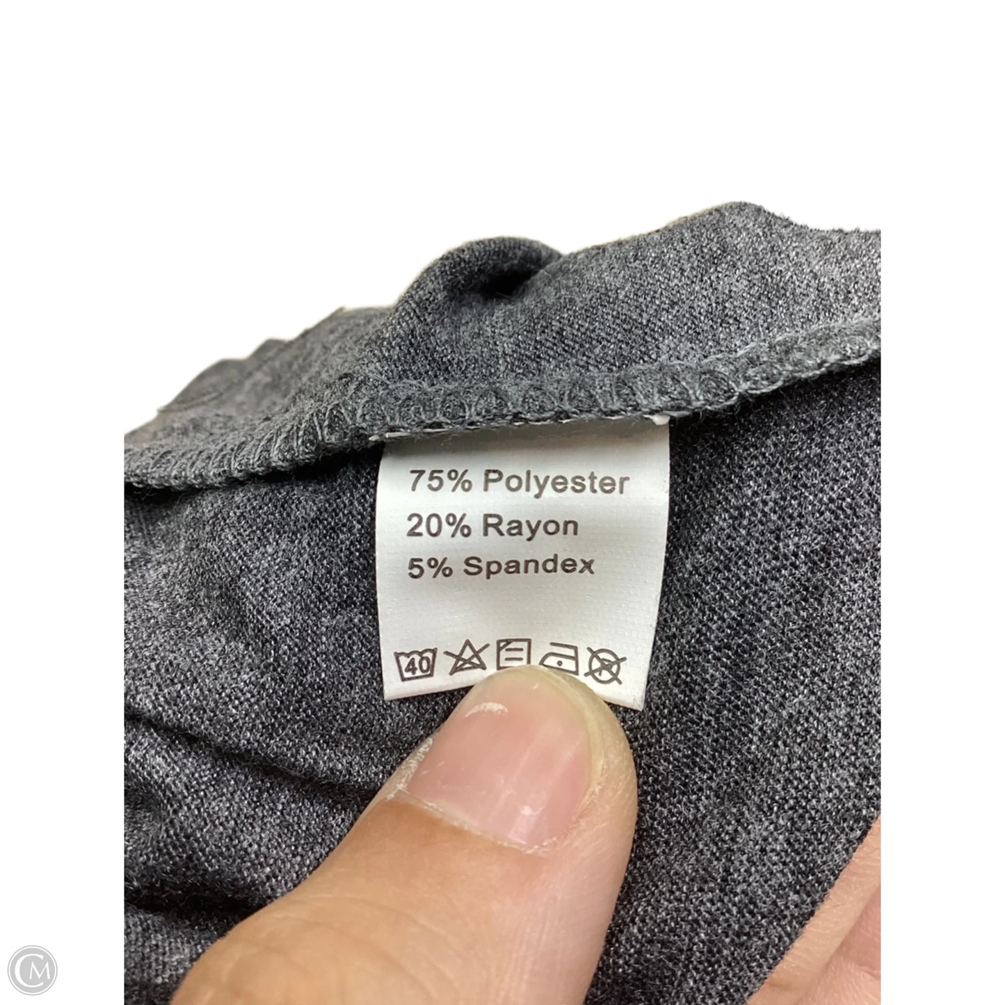 Top Short Sleeve By Clothes Mentor In Grey, Size: M