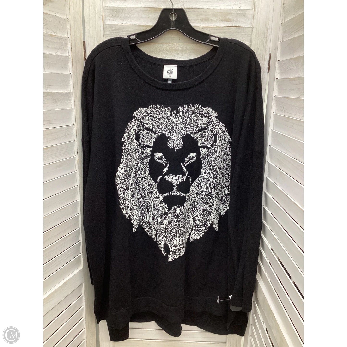 Top Long Sleeve By Cabi In Black, Size: Xl