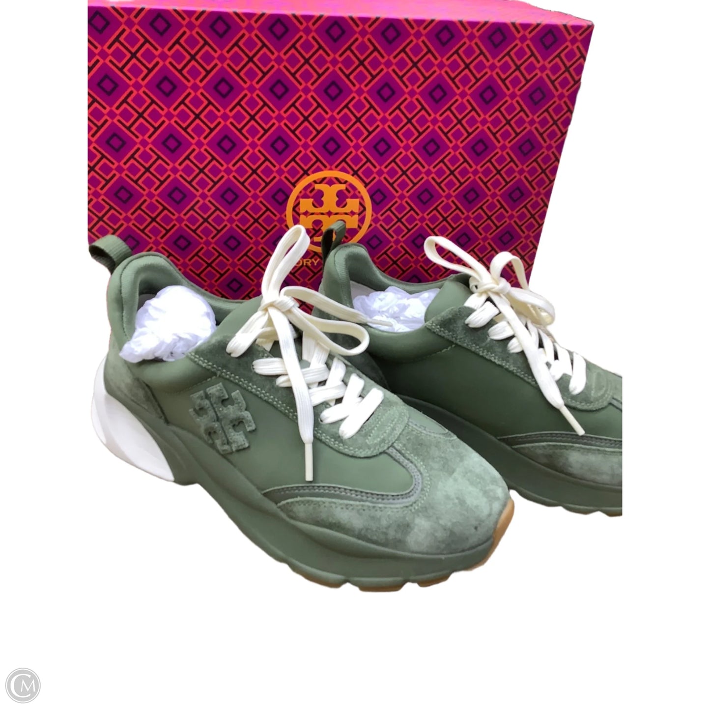 Shoes Designer By Tory Burch In Green, Size: 9