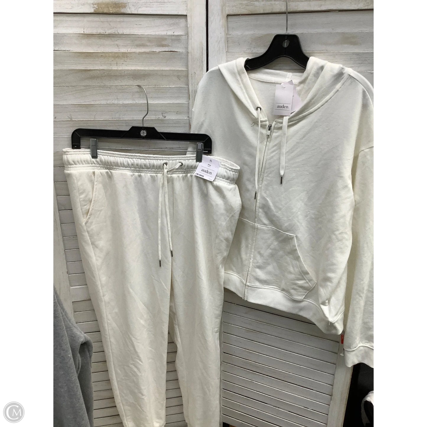 Athletic Pants 2pc By Auden In White, Size: Xl