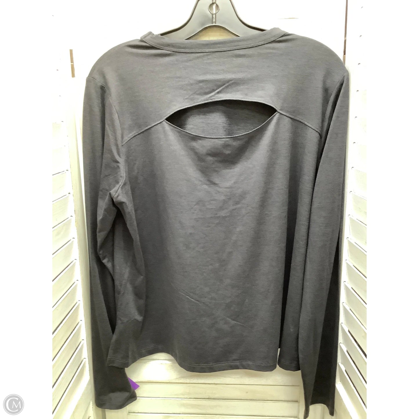 Top Long Sleeve By All In Motion In Grey, Size: L