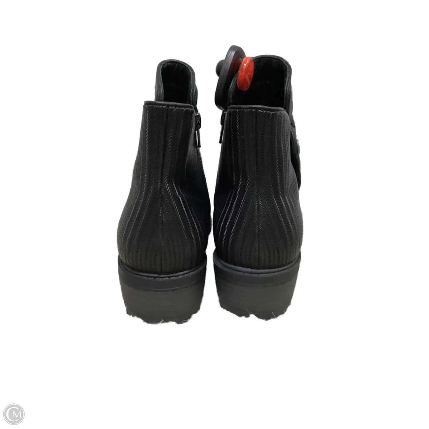 Boots Ankle Heels By Clothes Mentor In Black, Size: 9