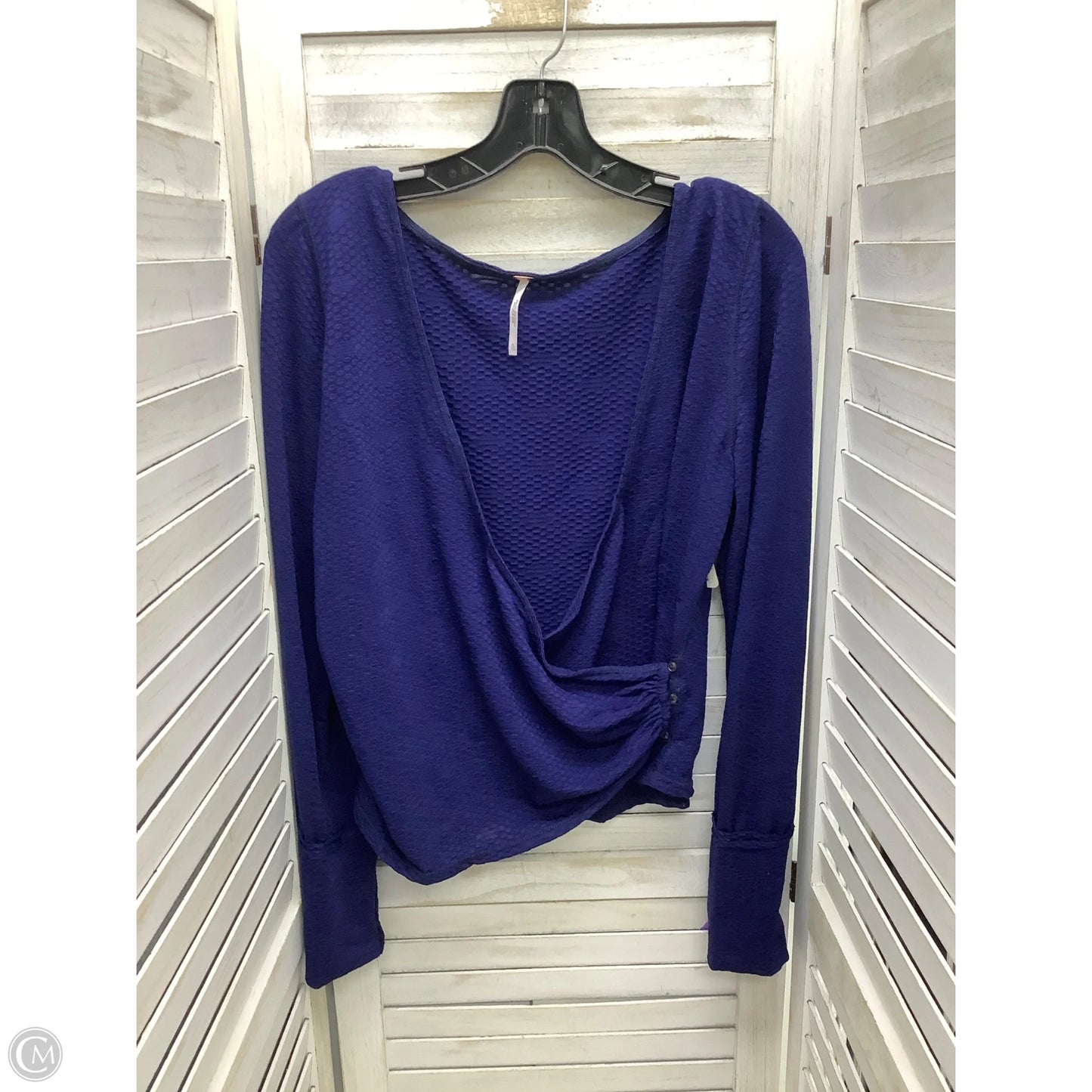 Top Long Sleeve By Free People In Blue, Size: Xl