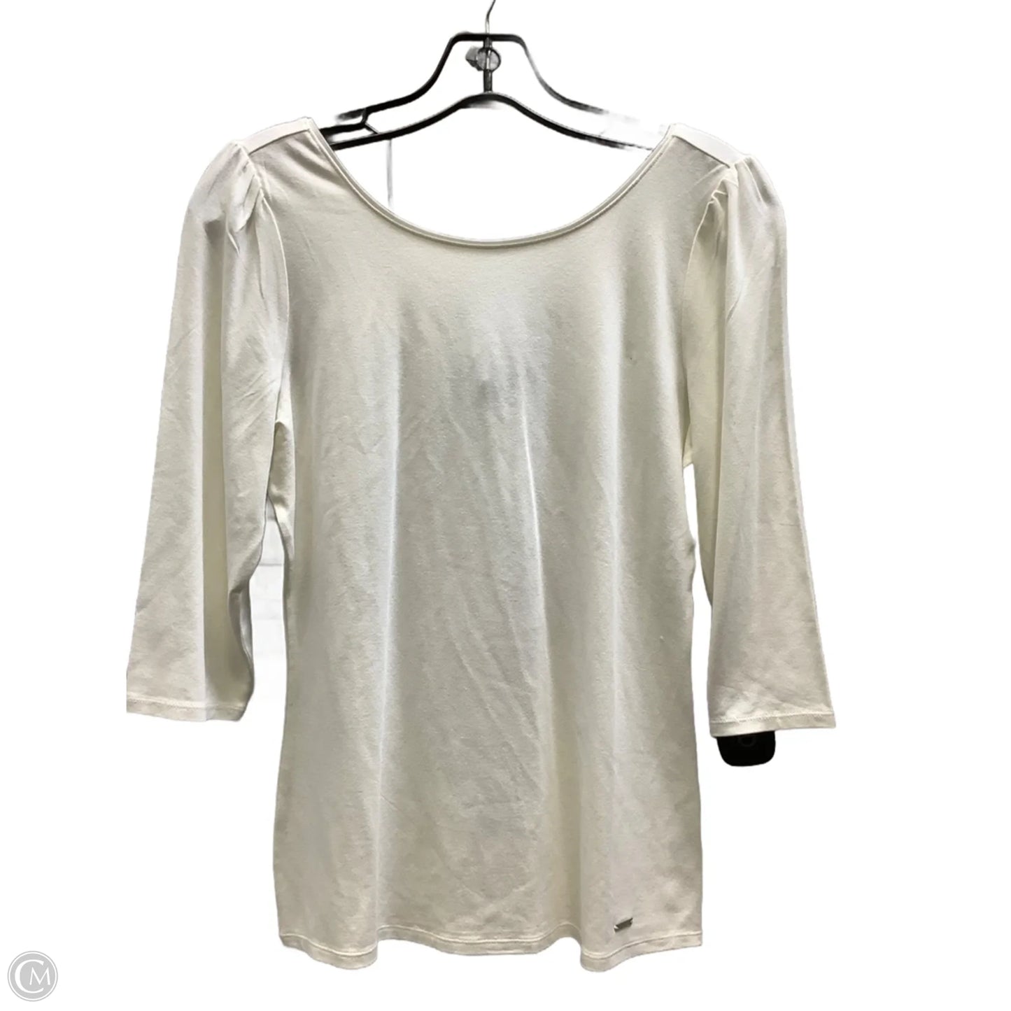 Top Long Sleeve By White House Black Market In White, Size: S