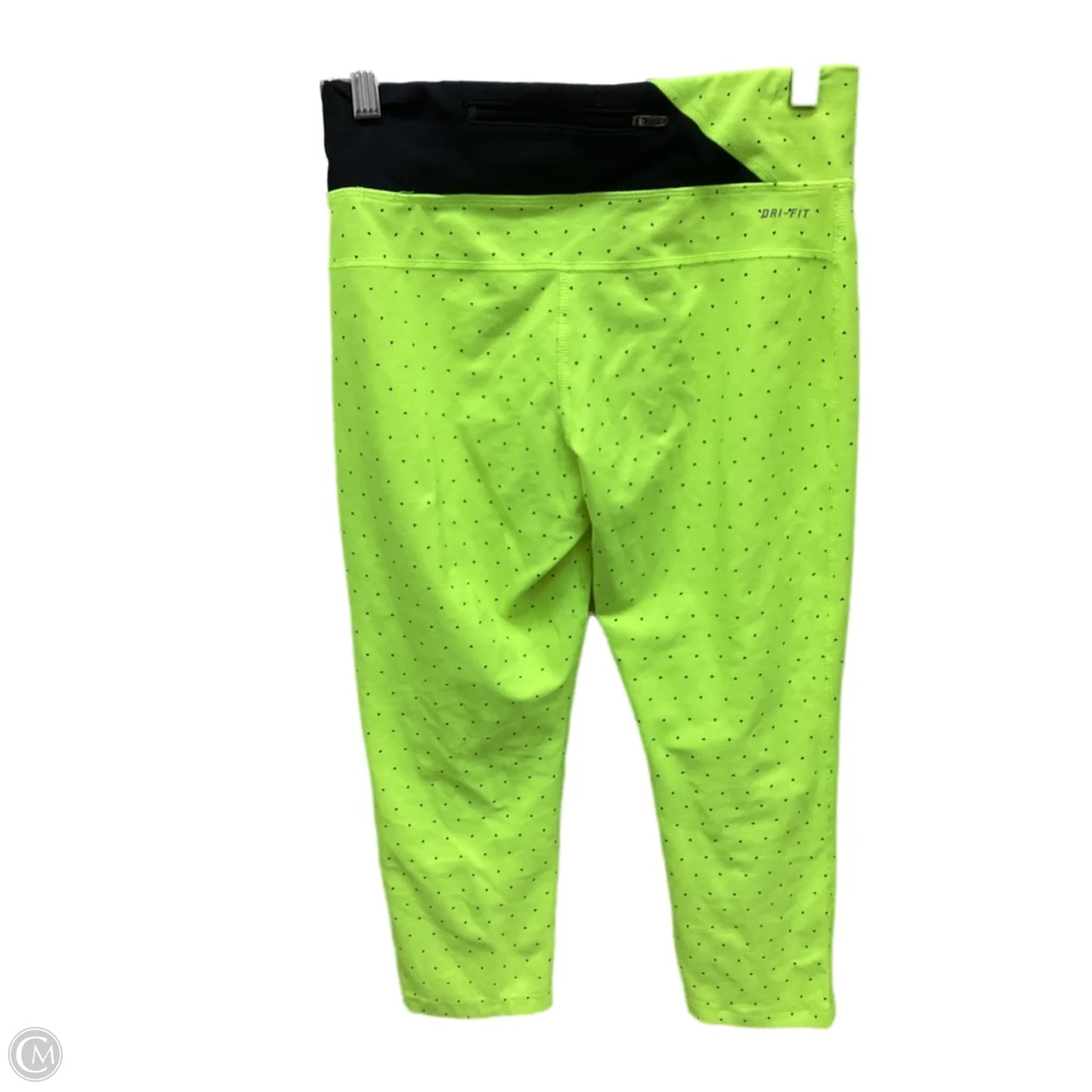 Athletic Capris By Nike In Yellow, Size: S