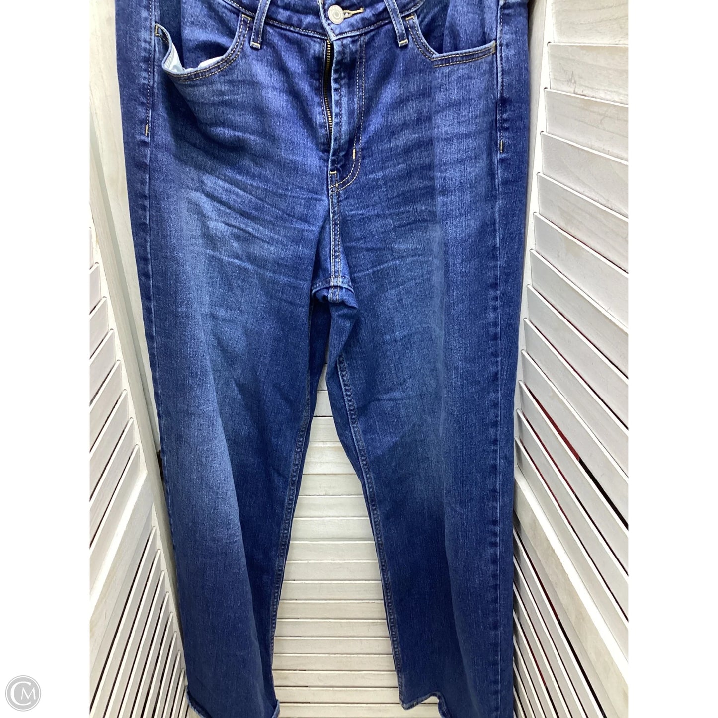 Jeans Wide Leg By Old Navy In Blue Denim, Size: 10