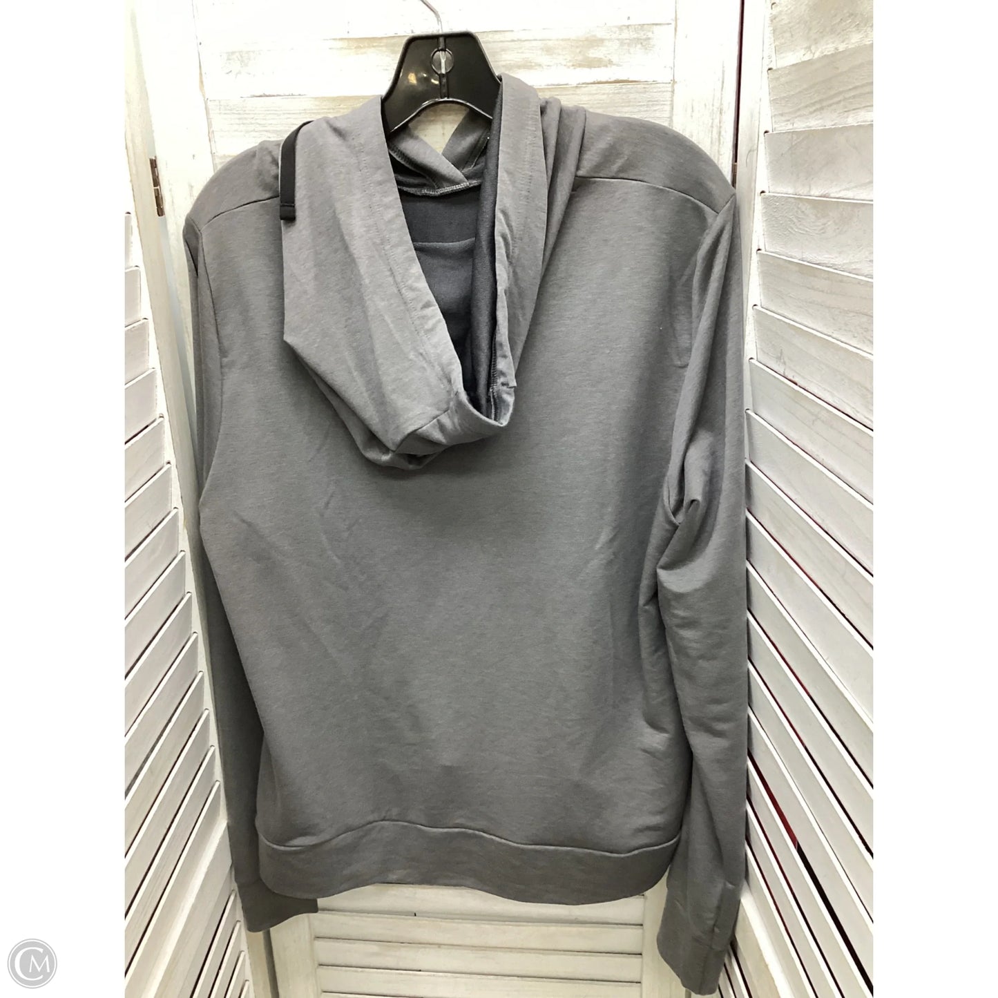 Sweatshirt Hoodie By Under Armour In Grey, Size: L