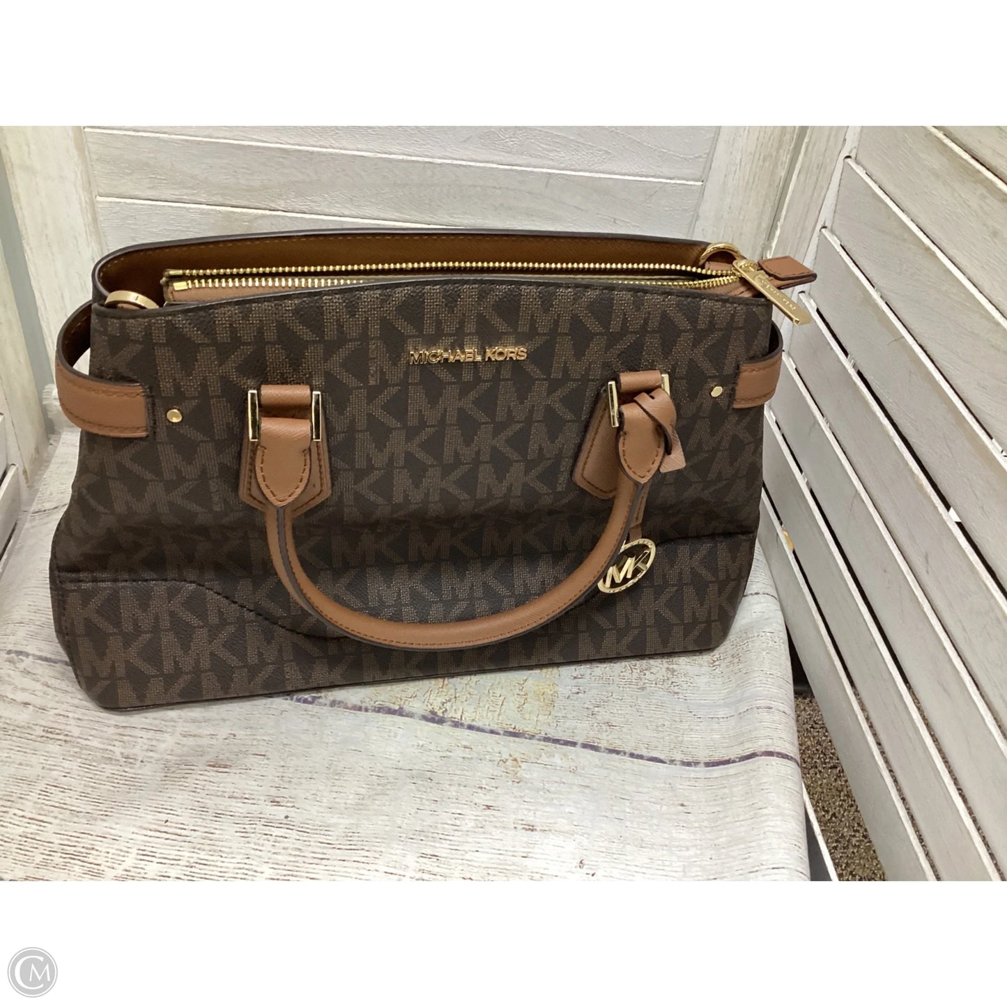 Handbag Designer By Michael Kors, Size: Large