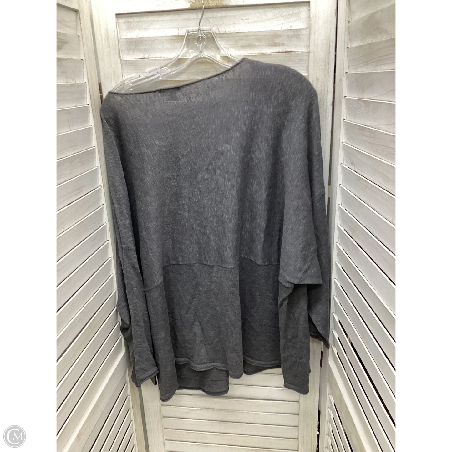 Top Long Sleeve By J. Jill In Grey, Size: L