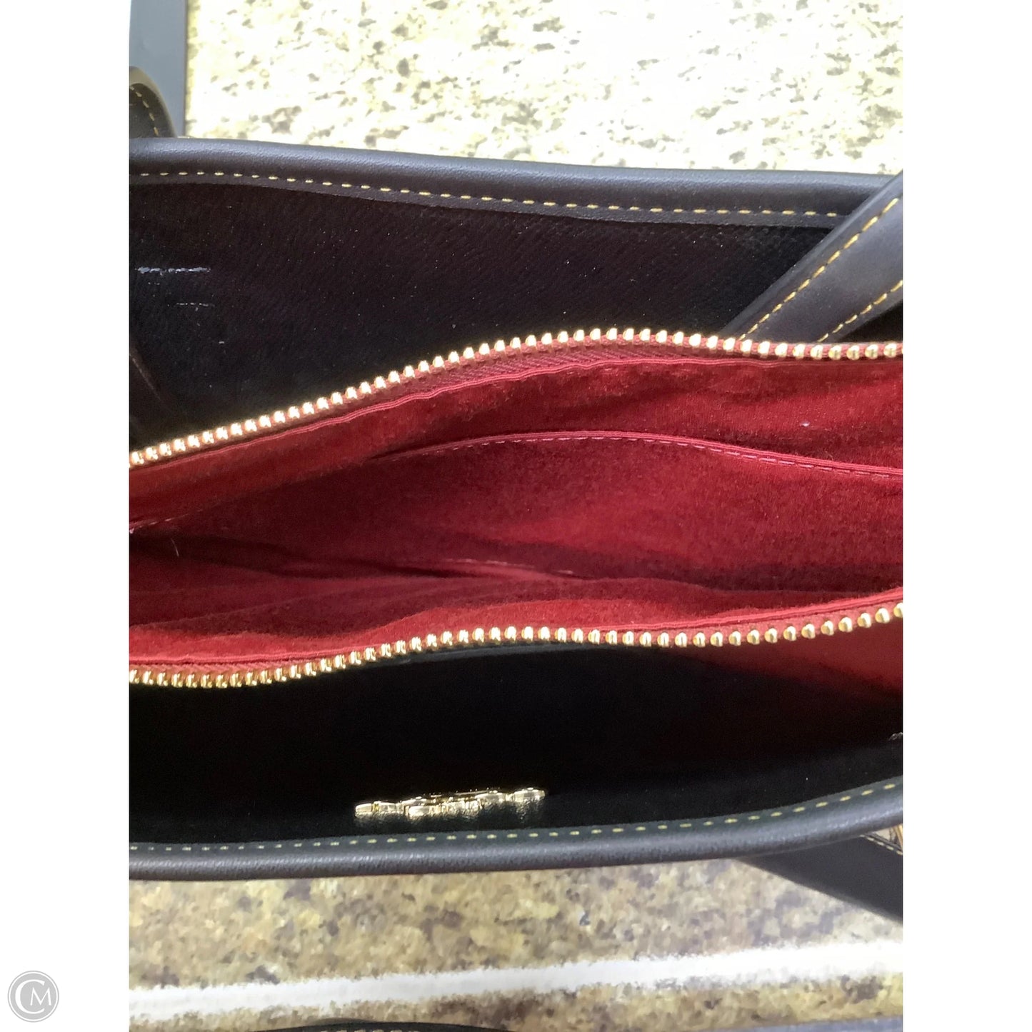 Tote Designer By Coach, Size: Medium