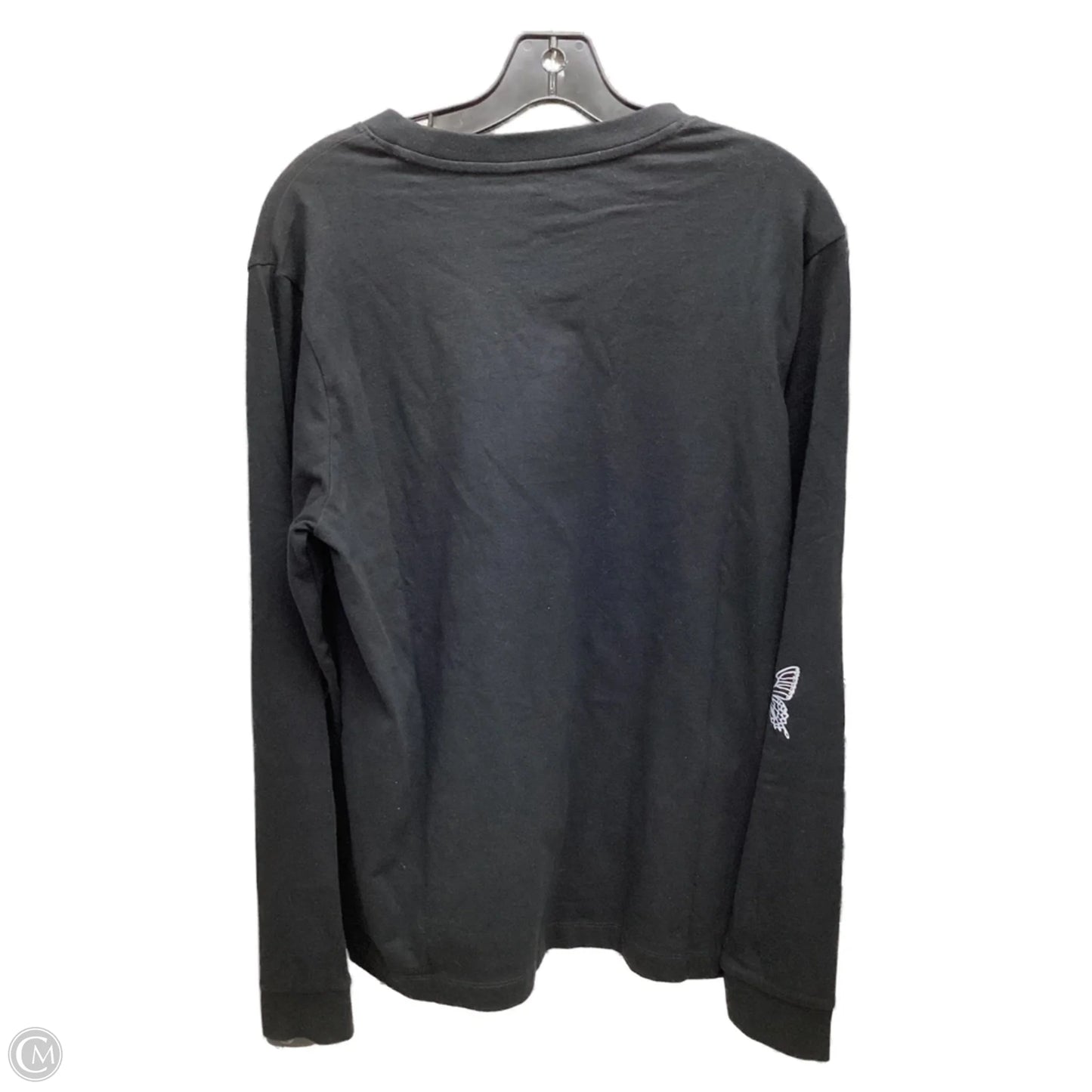 Top Long Sleeve By Vans In Black, Size: L