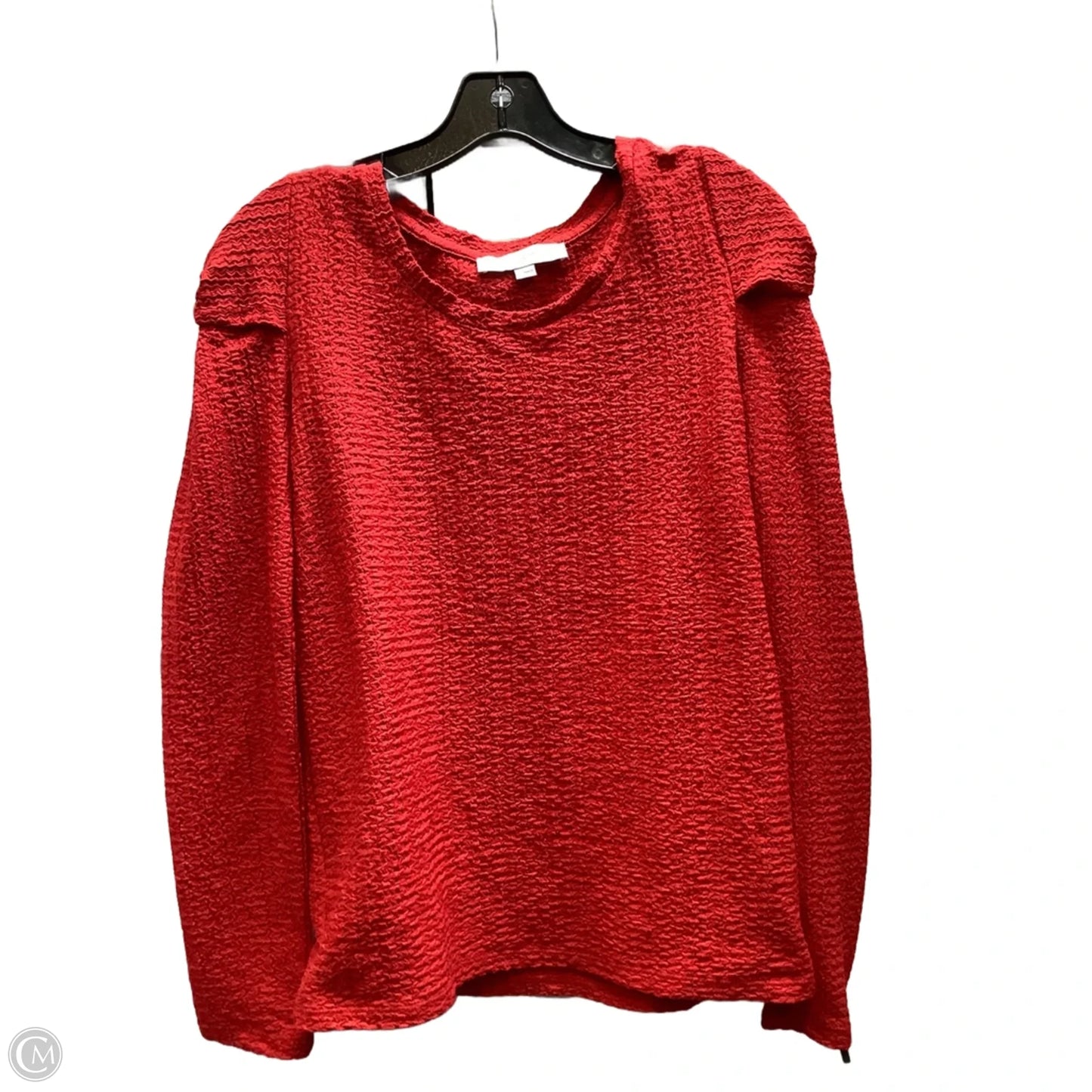 Top Long Sleeve By Loft In Red, Size: S