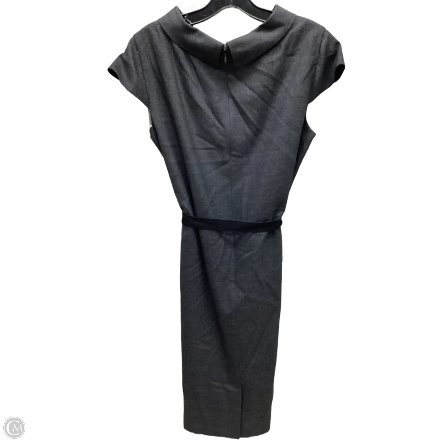 Dress Casual Midi By Brooks Brothers In Grey, Size: 10