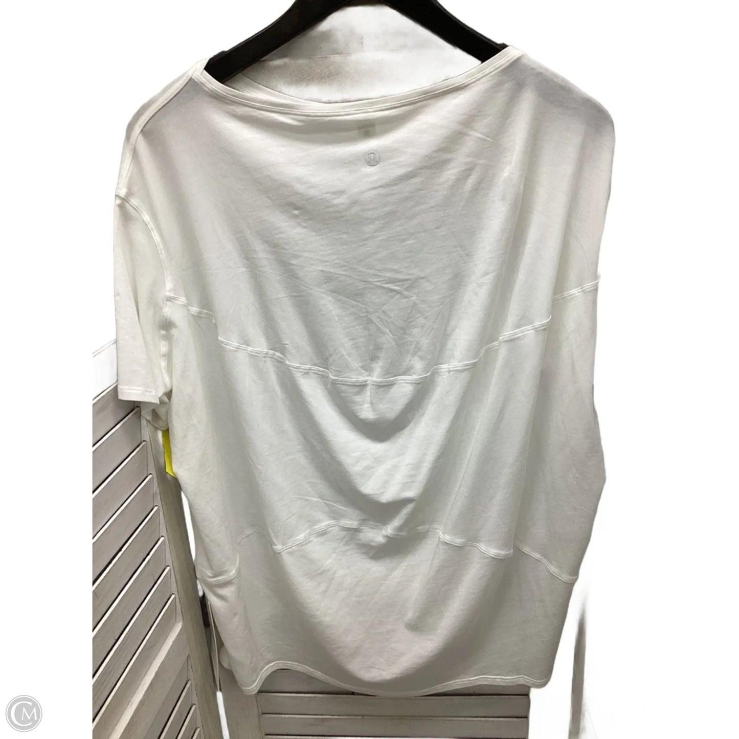 Top Short Sleeve By Lululemon In White, Size: 6