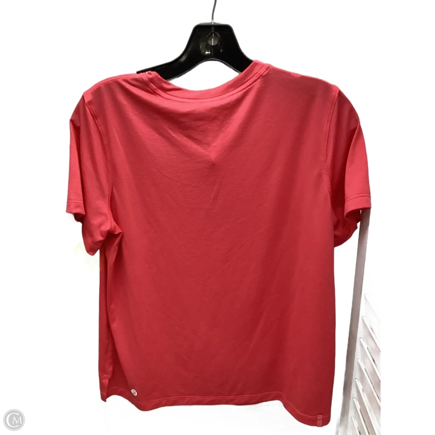 Top Short Sleeve By Lululemon In Coral, Size: 8
