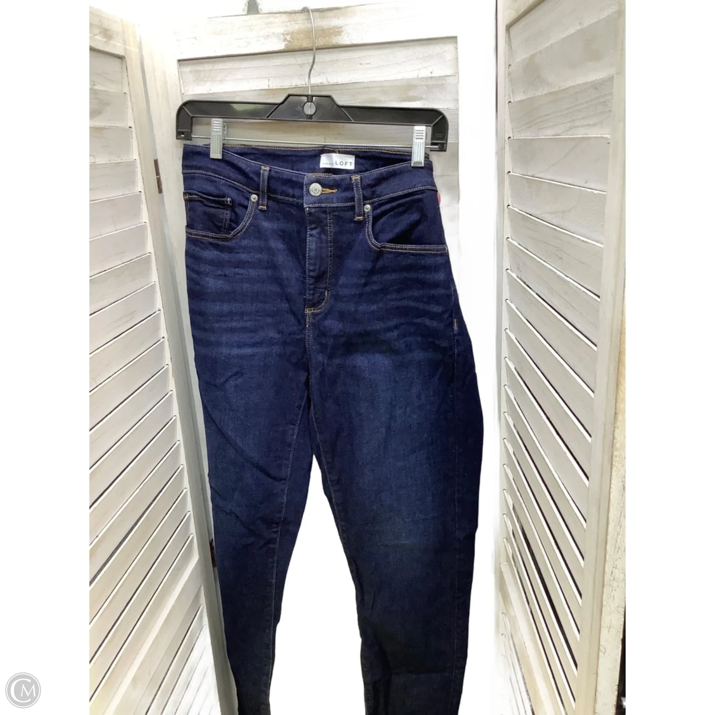 Jeans Skinny By Loft In Blue, Size: 10