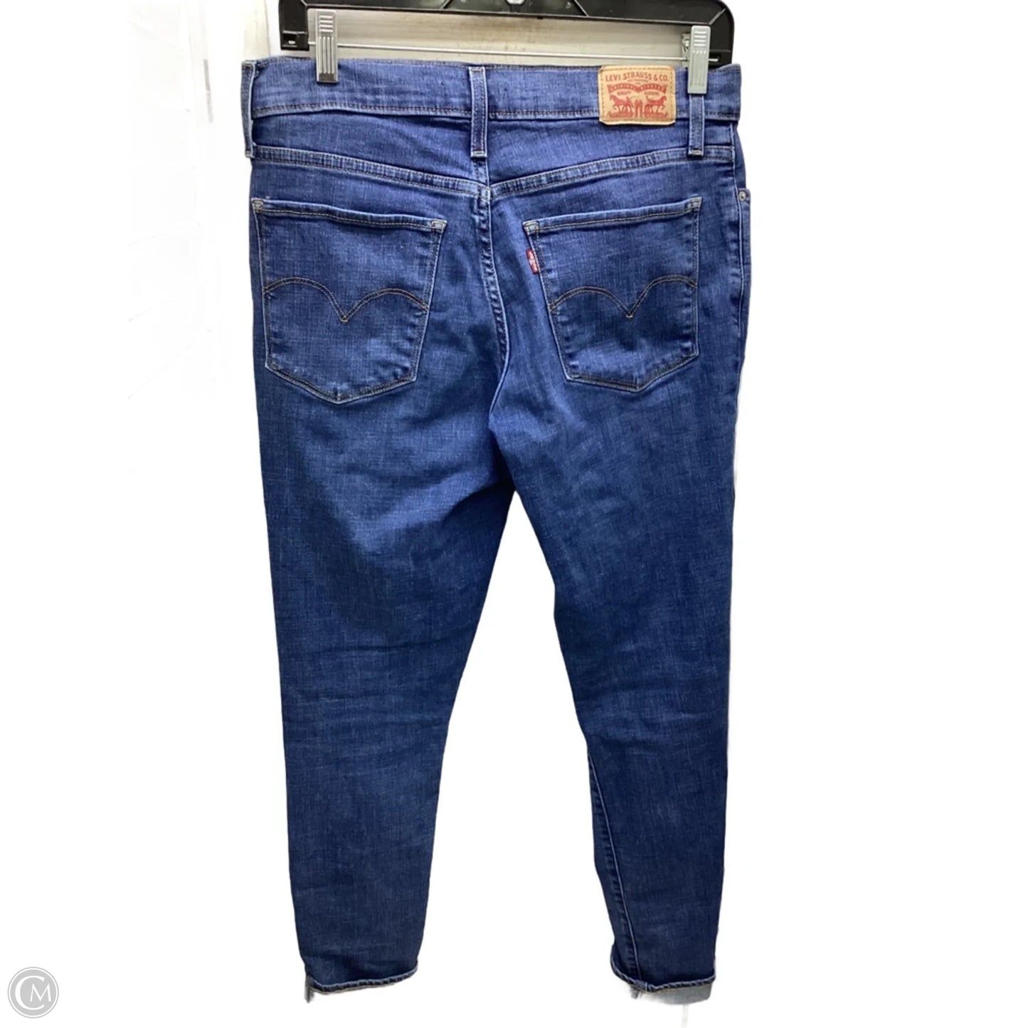 Jeans Skinny By Levis In Blue Denim, Size: 6