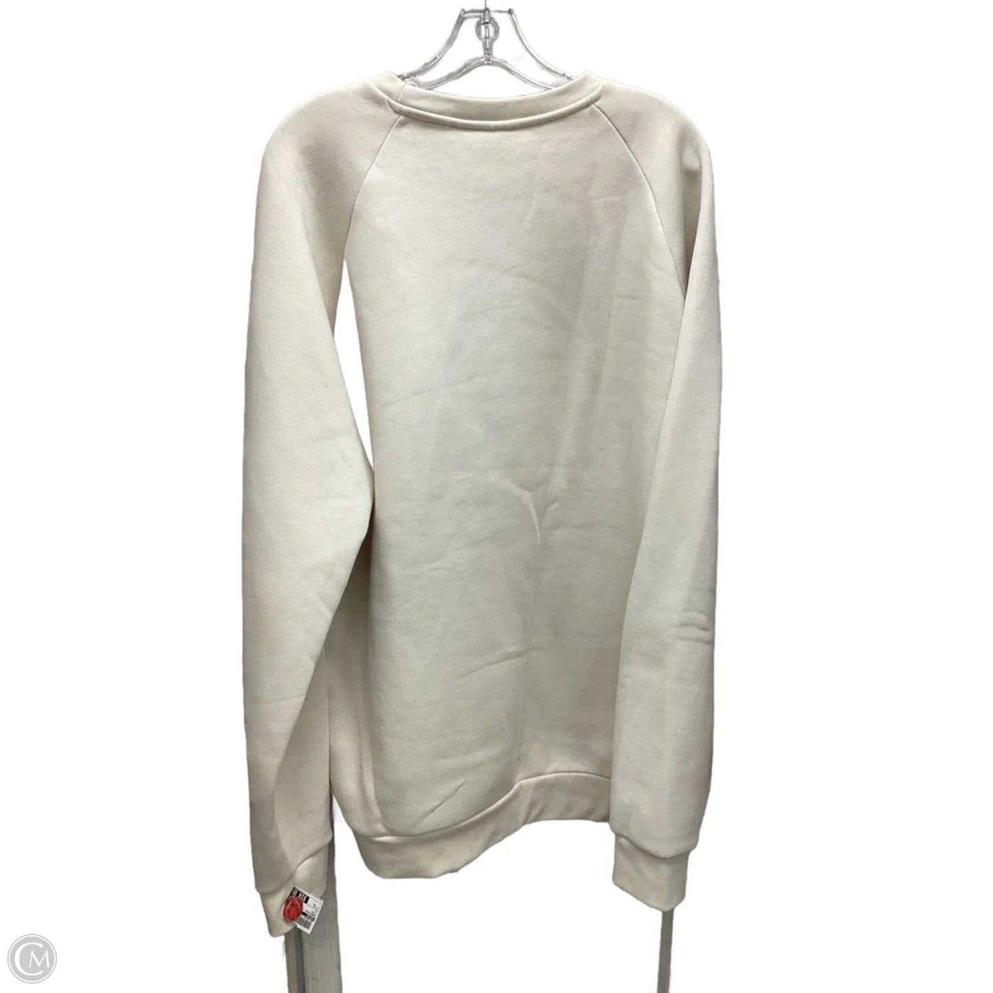 Sweatshirt Crewneck By Adidas In Ivory, Size: Xl