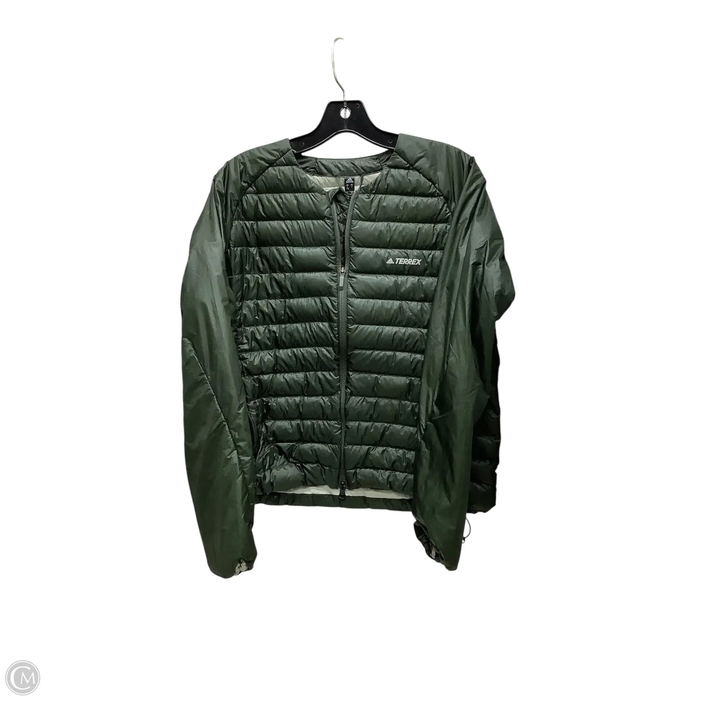 Jacket Puffer & Quilted By Adidas In Green, Size: S