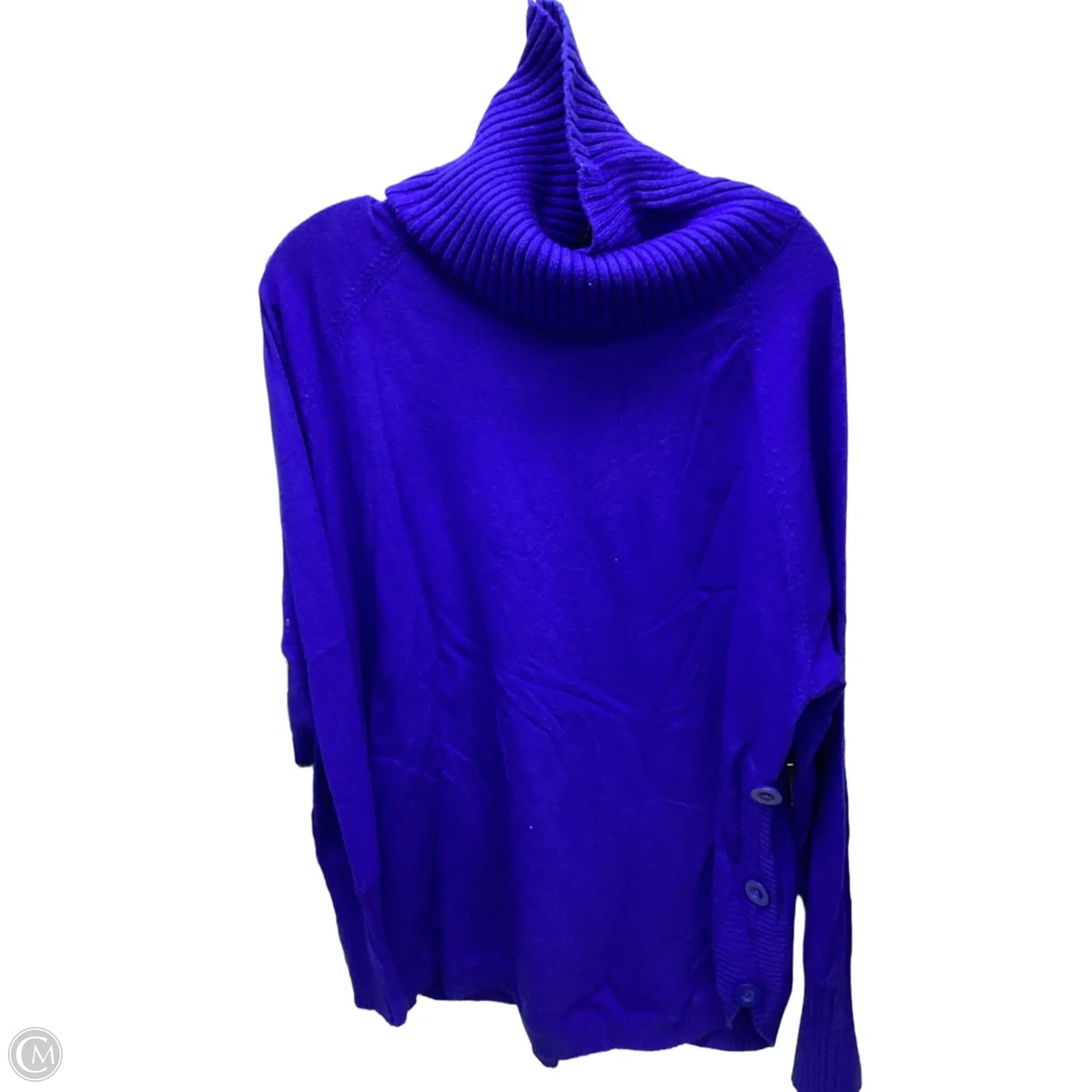 Top Long Sleeve By Clothes Mentor In Blue, Size: Xl