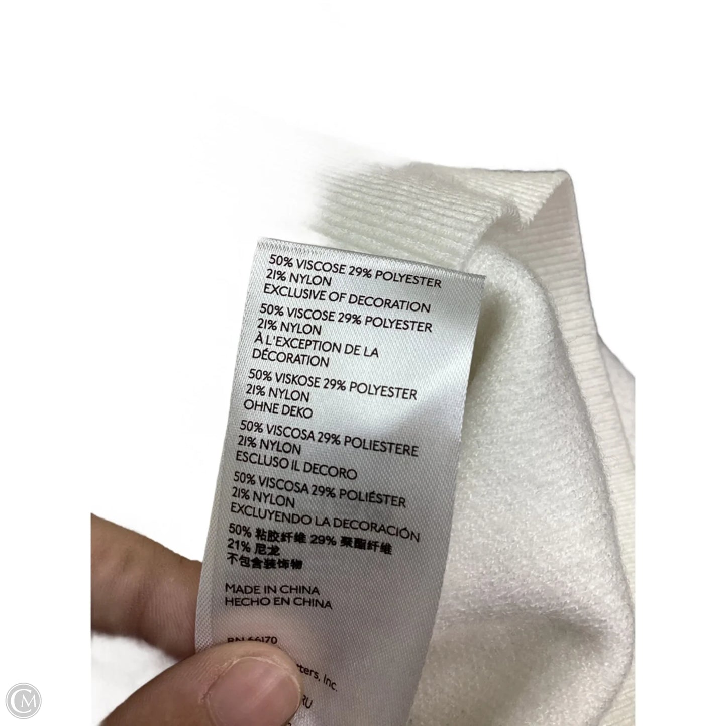 Sweater By Anthropologie In Black & White, Size: M