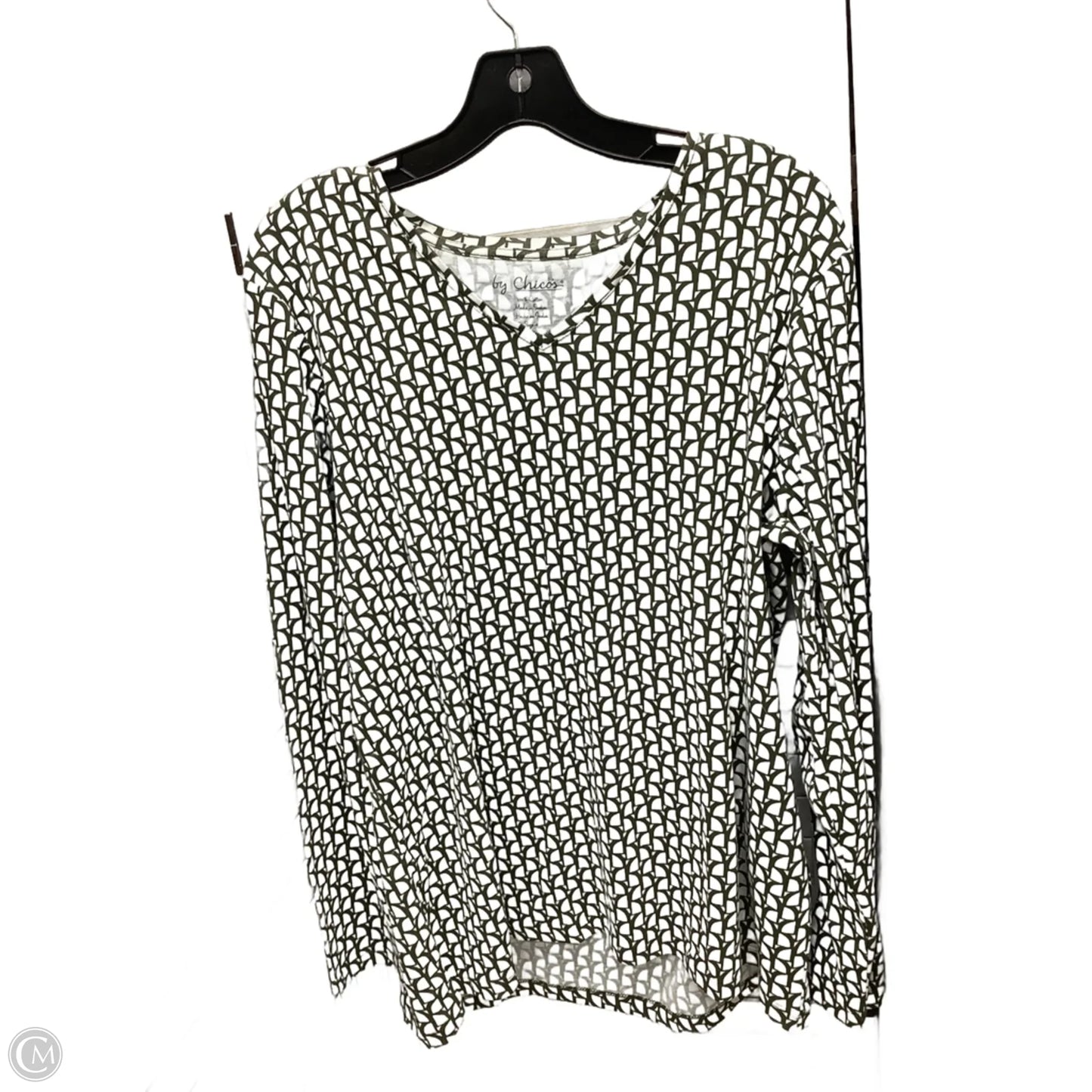 Top Long Sleeve By Chicos In Multi-colored, Size: Xxl