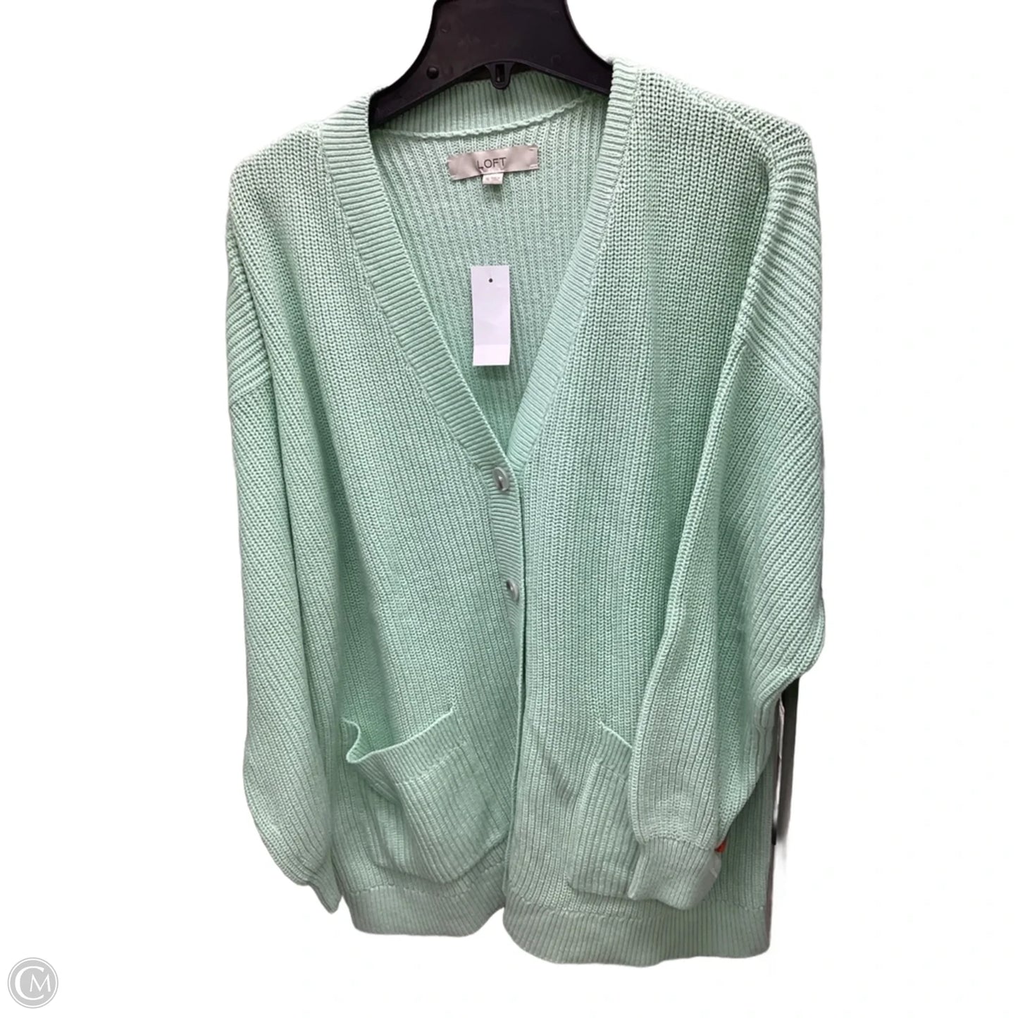 Cardigan By Loft In Green, Size: Xl