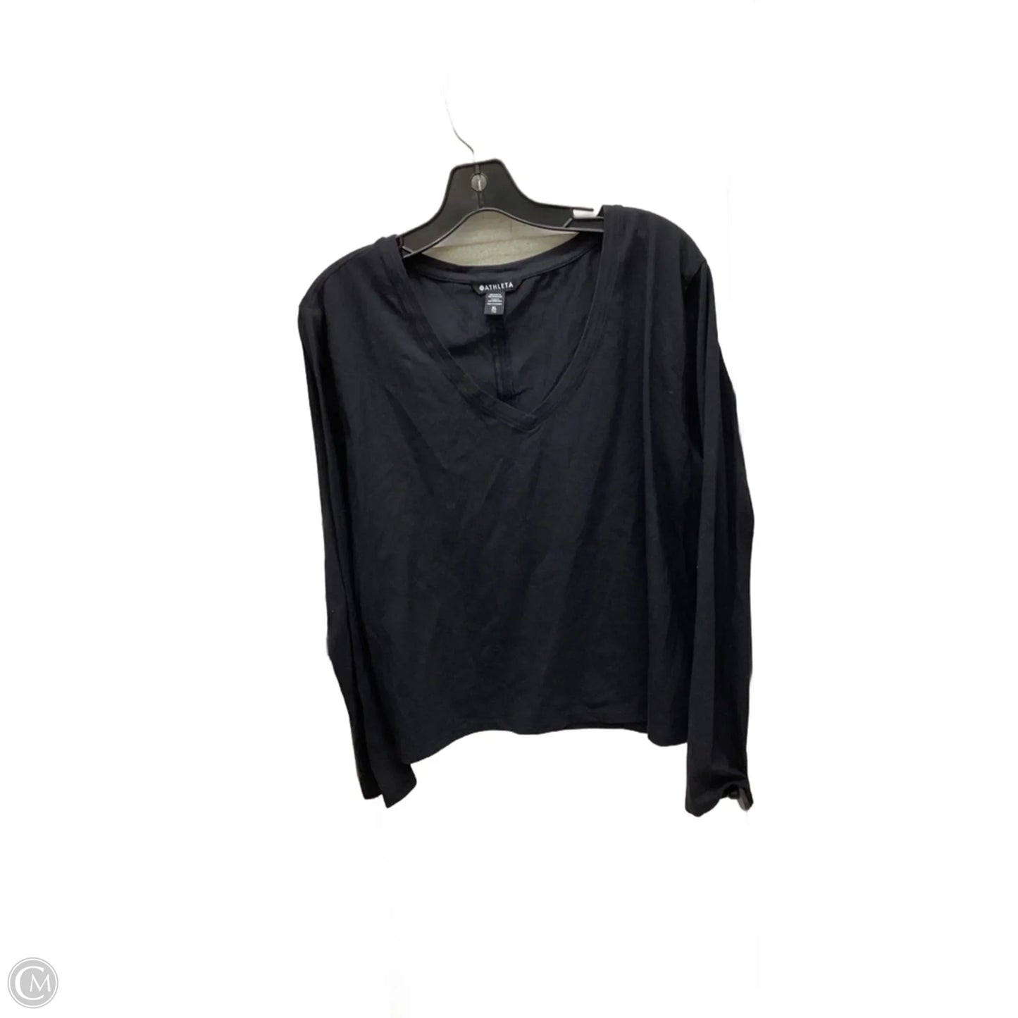 Athletic Top Long Sleeve Crewneck By Athleta In Black, Size: Xl