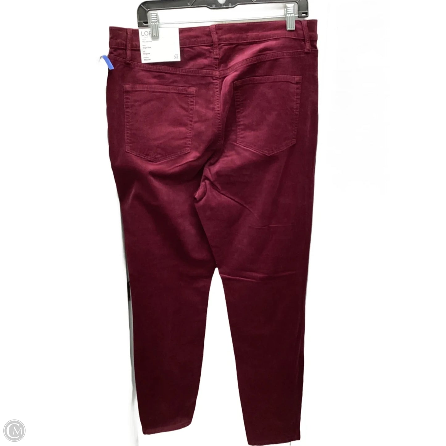Pants Corduroy By Loft In Maroon, Size: 12