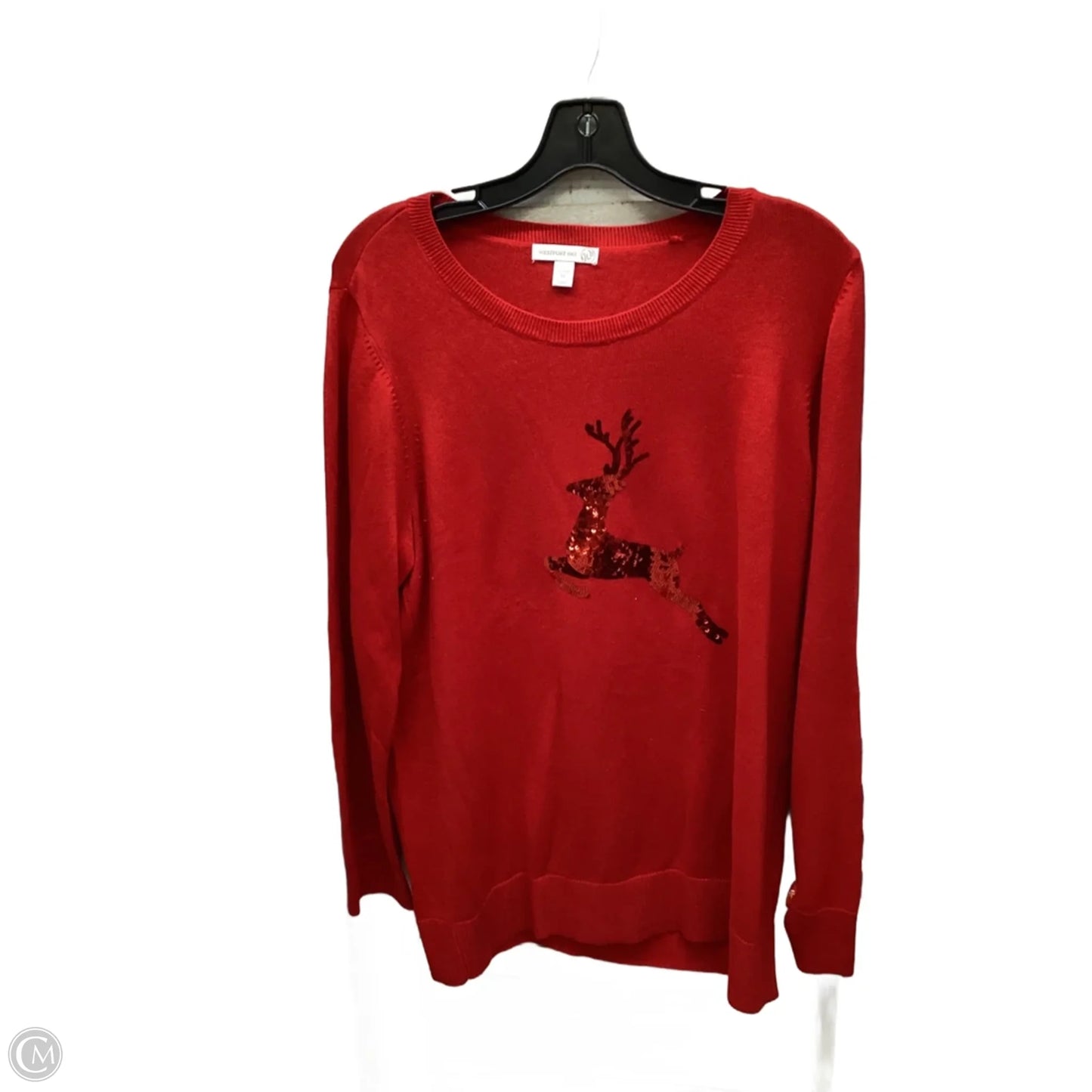 Top Long Sleeve By Westport In Red, Size: 1x
