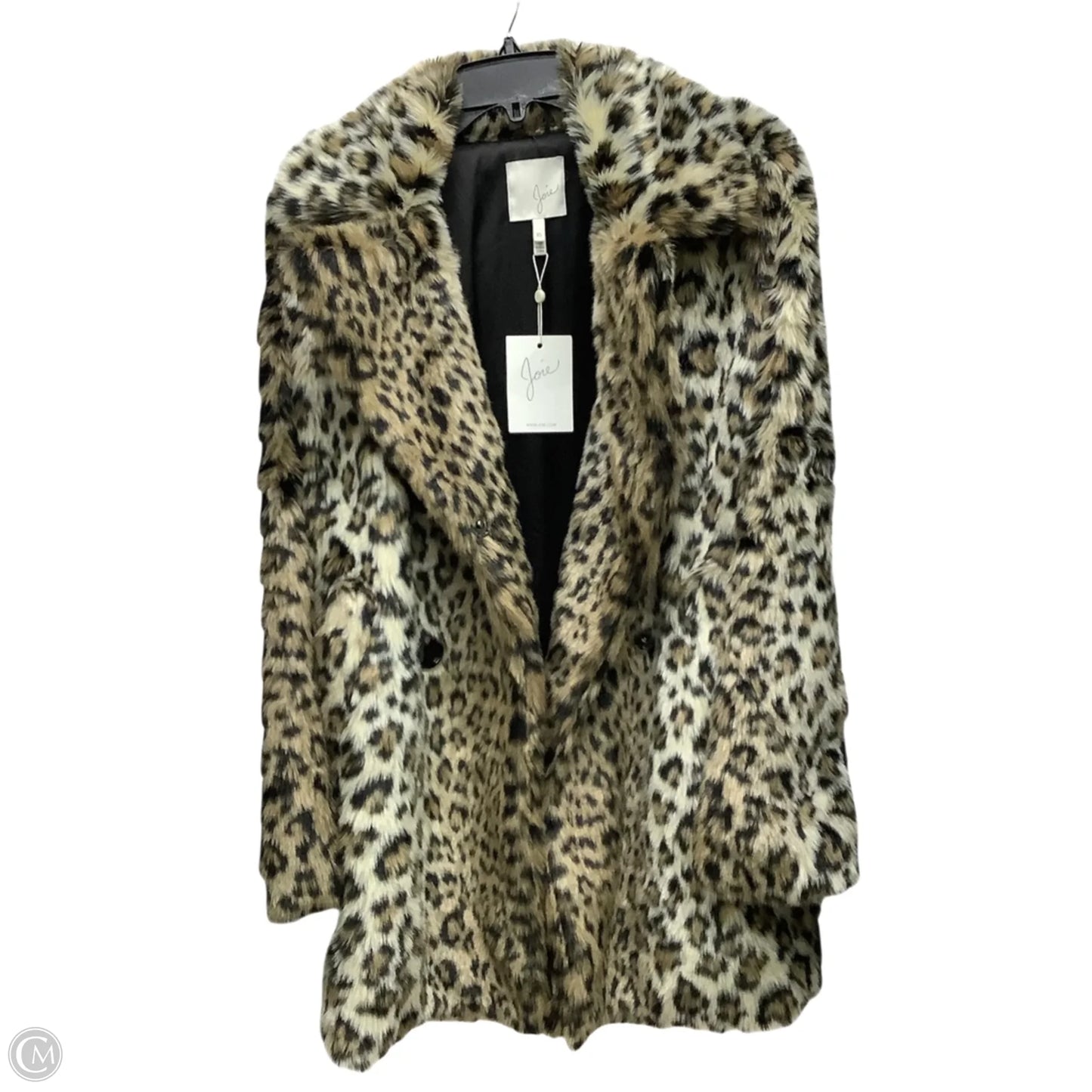 Coat Faux Fur & Sherpa By Joie In Leopard Print, Size: Xs