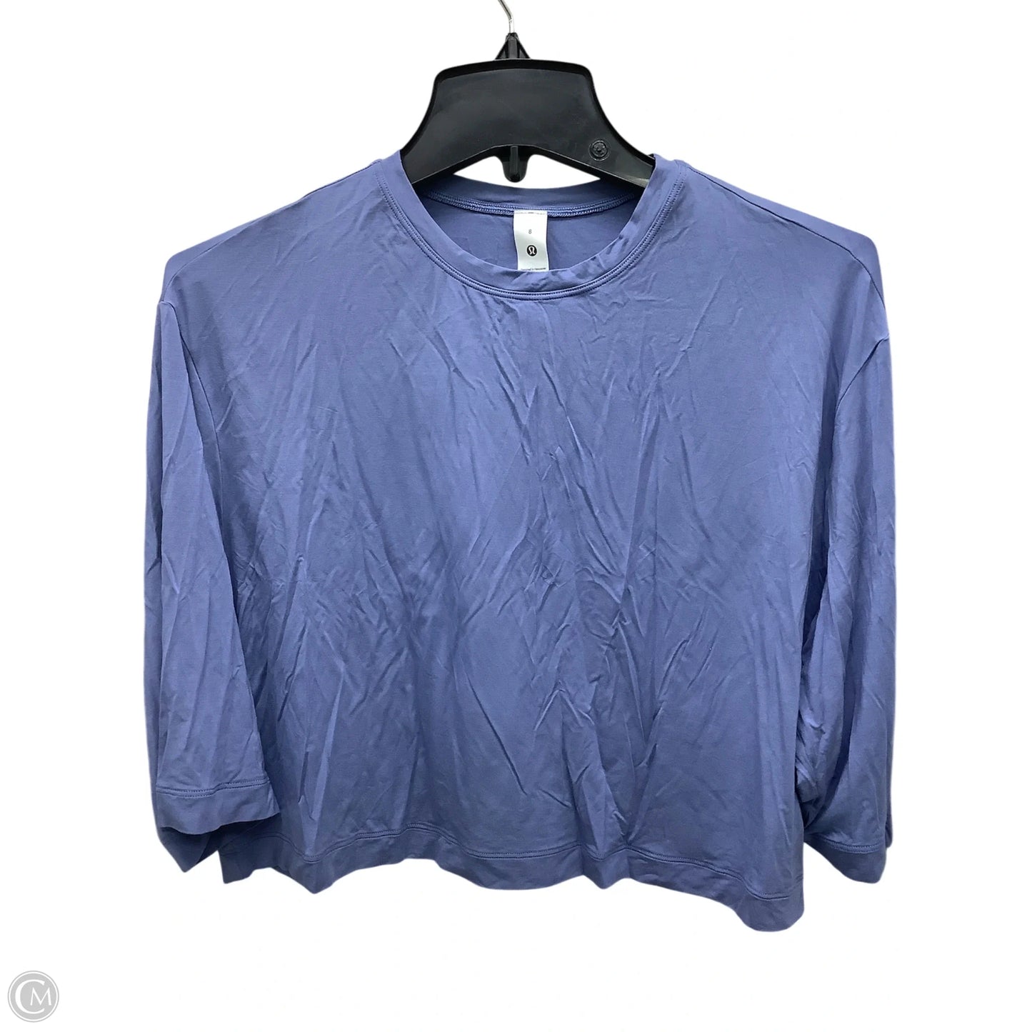 Top Short Sleeve By Lululemon In Blue, Size: 8