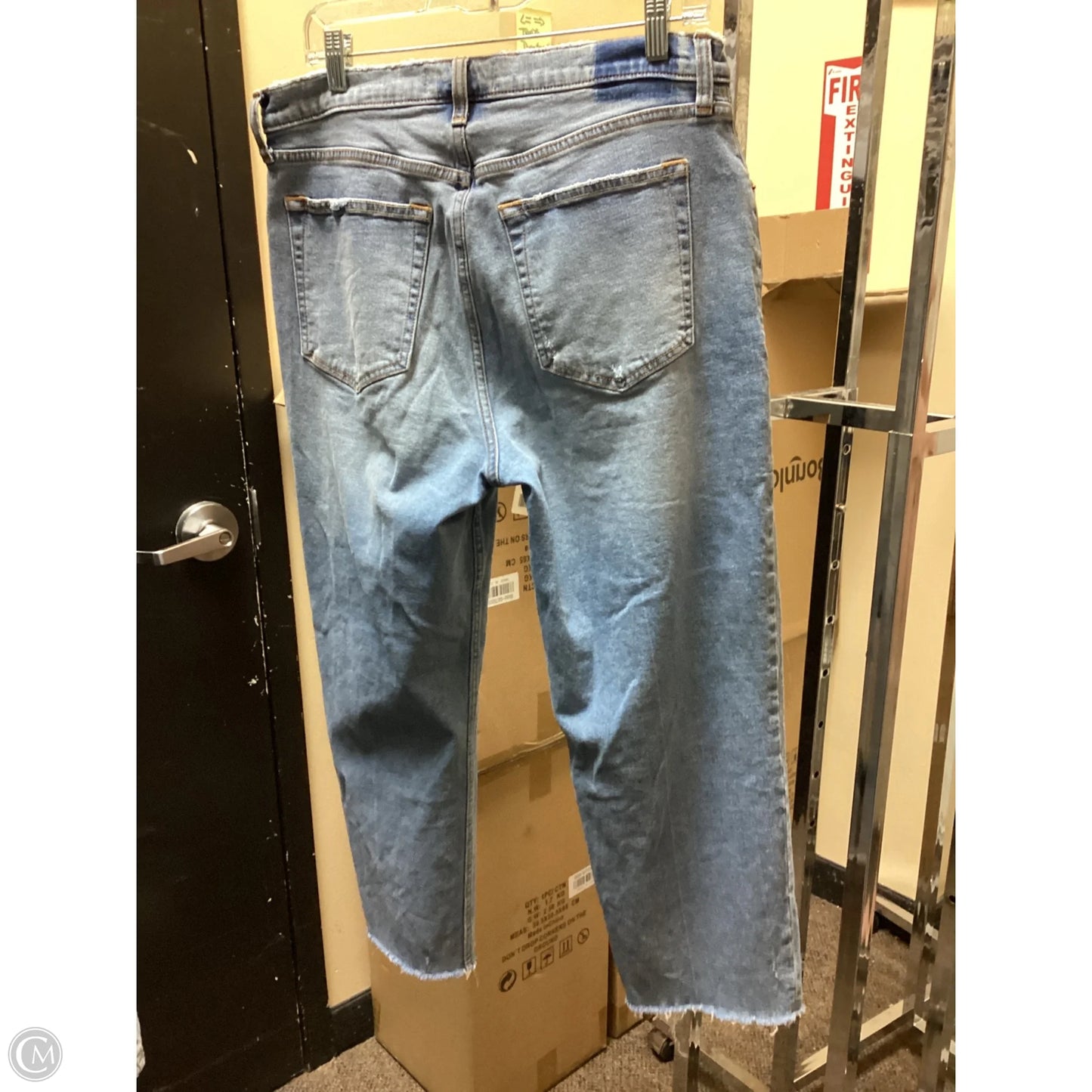Jeans Boyfriend By Abercrombie And Fitch In Blue Denim, Size: 14