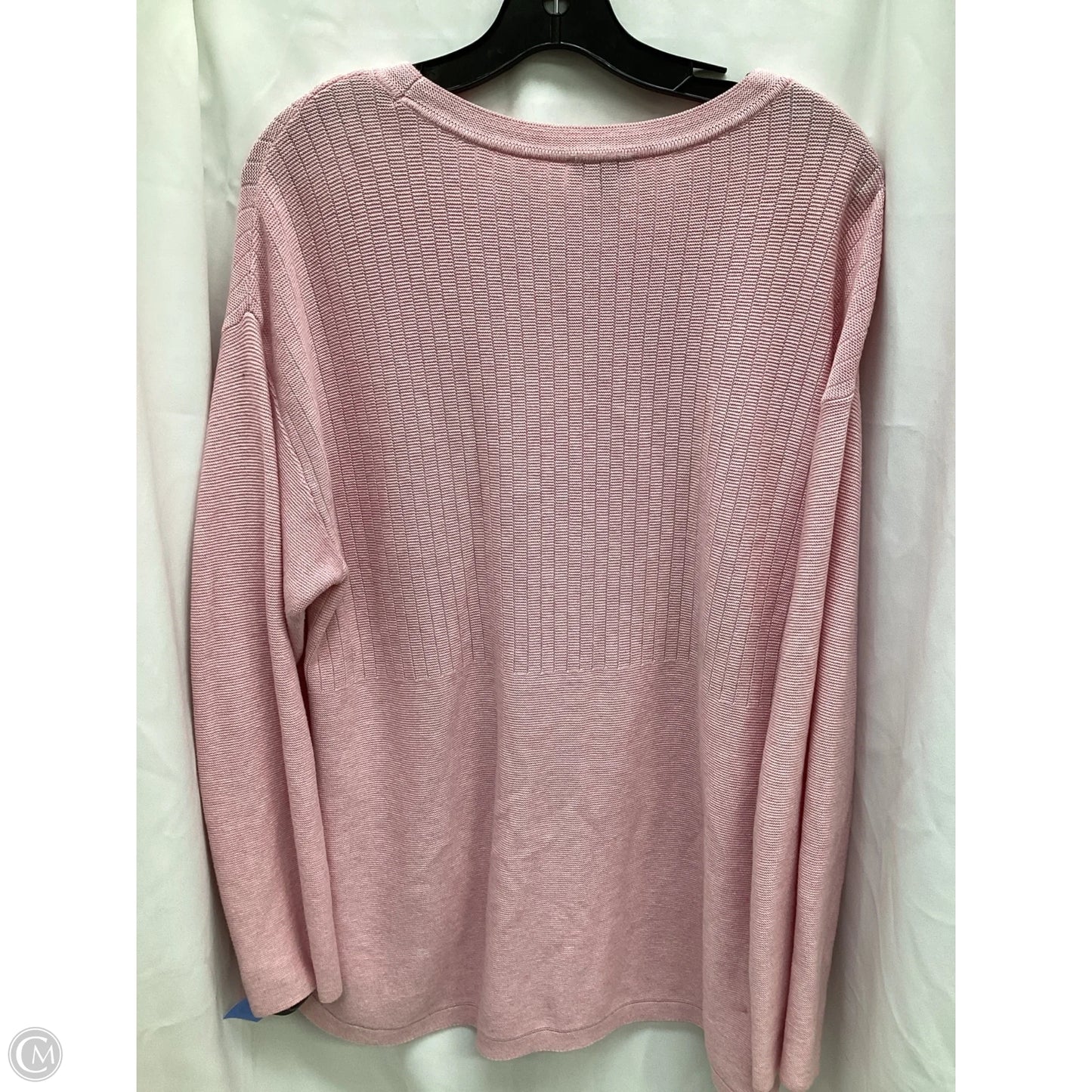 Top Long Sleeve By Talbots In Pink, Size: Xl