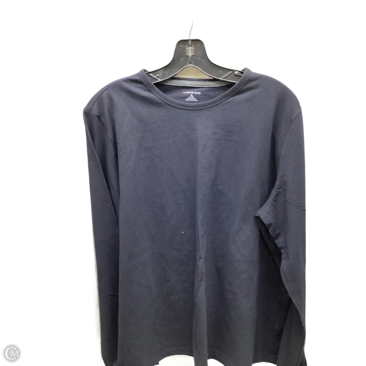 Top Long Sleeve By Lands End In Black, Size: Xl