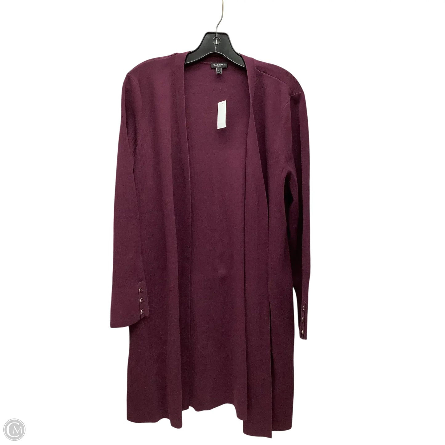 Cardigan By Talbots In Purple, Size: Xl