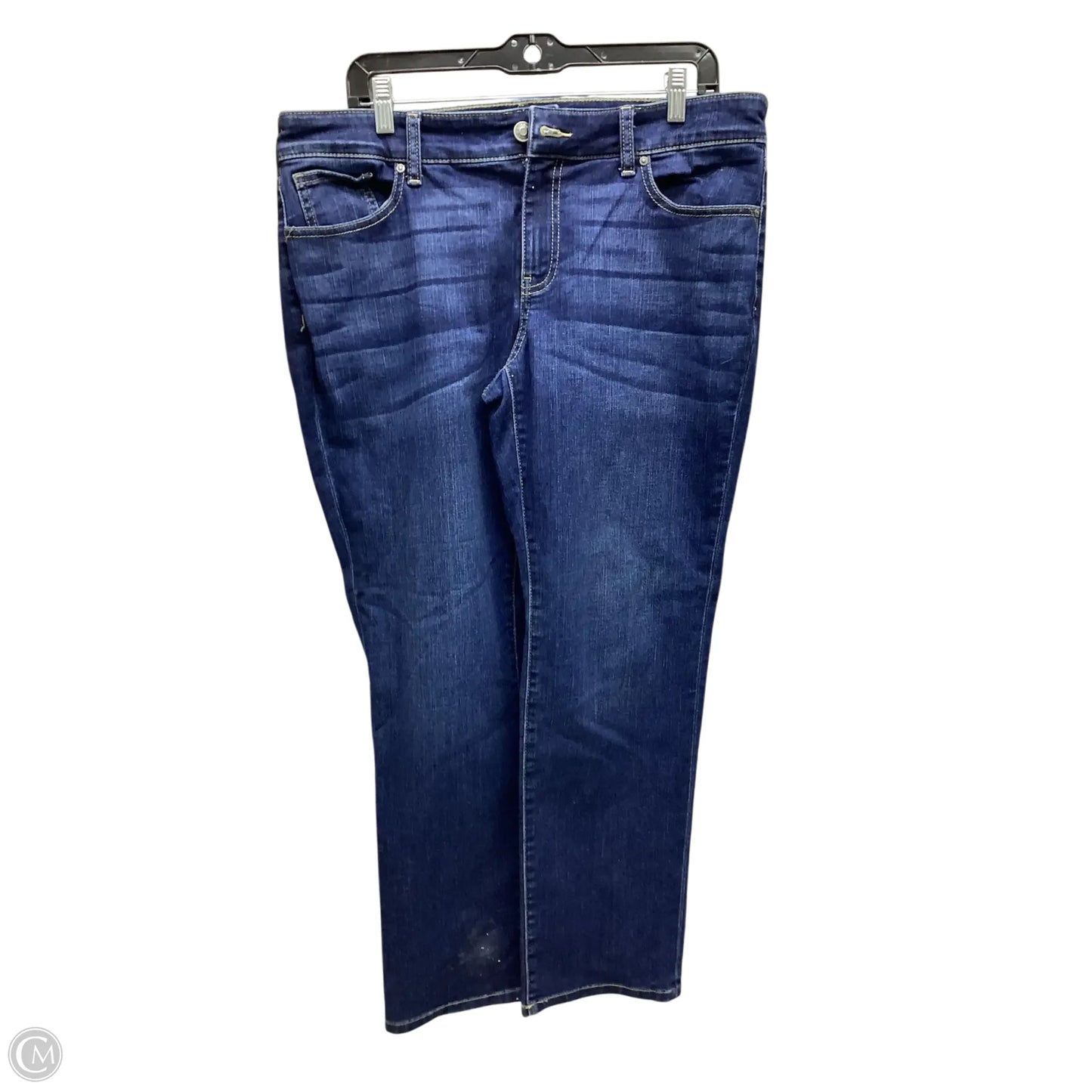Jeans Boyfriend By Chicos In Blue Denim, Size: 12