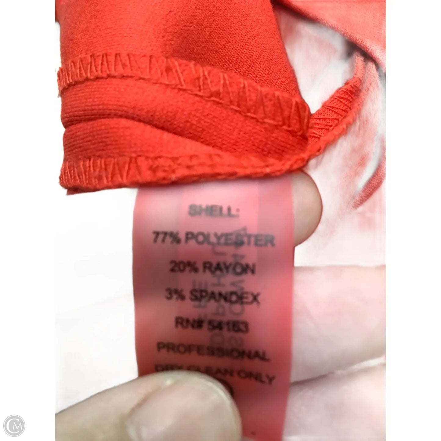 Dress Casual Midi By Calvin Klein In Red, Size: 10