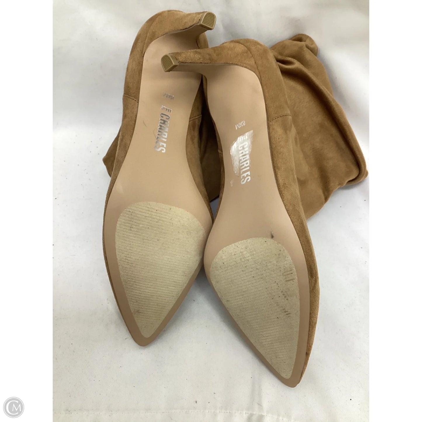 Boots Ankle Heels By Charles By Charles David In Brown, Size: 8.5
