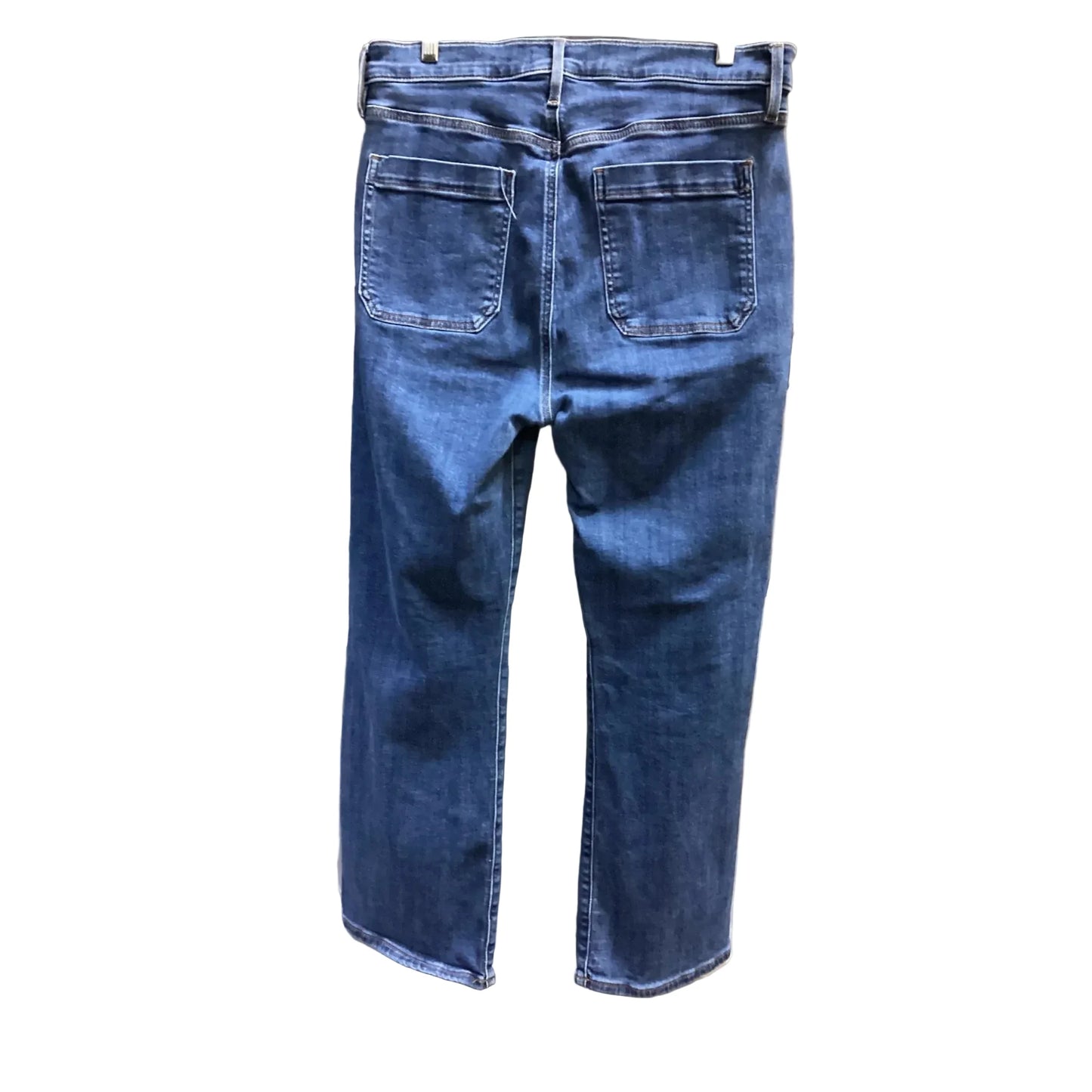 Jeans Straight By Loft In Blue Denim, Size: 12