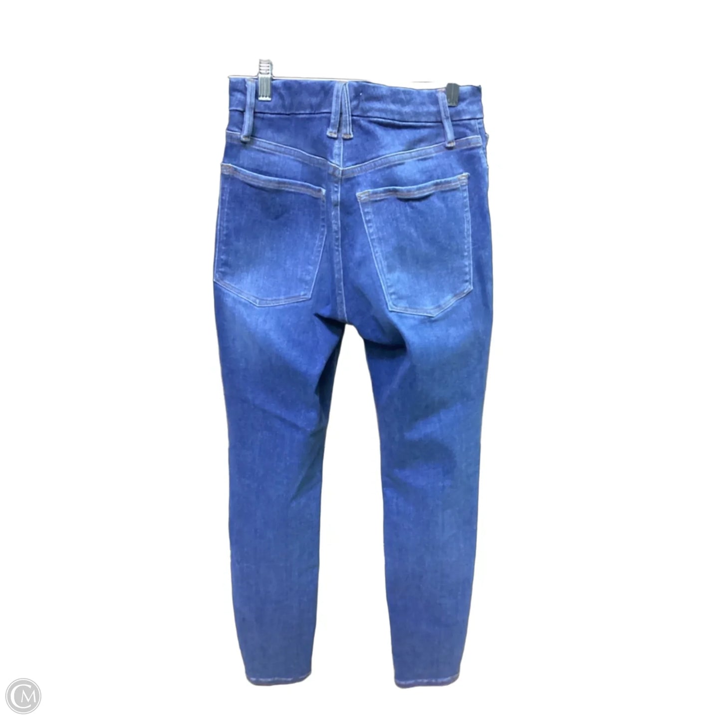 Jeans Skinny By Good American In Blue Denim, Size: 4