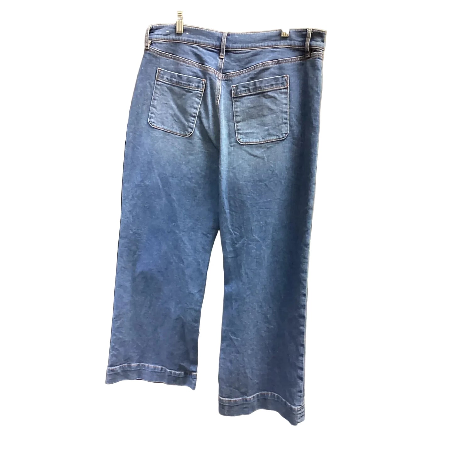 Jeans Straight By Chicos In Blue Denim, Size: 10