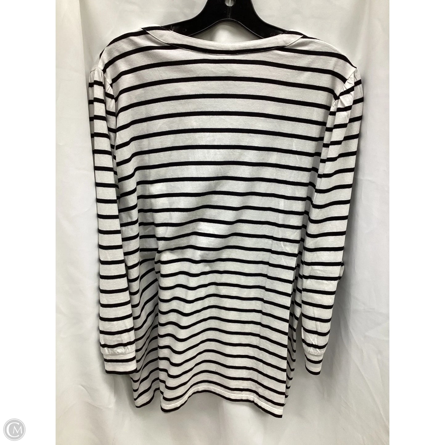 Top Long Sleeve By Chicos In Striped Pattern, Size: Xxl