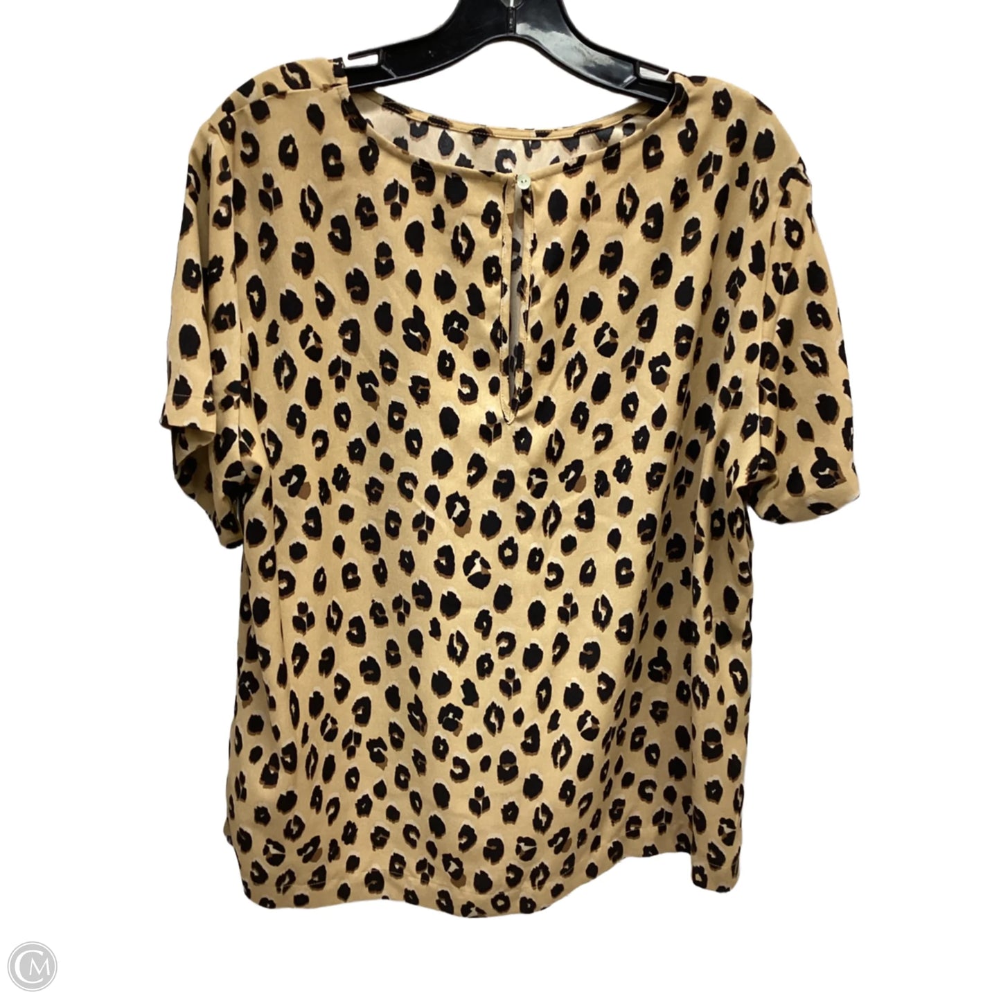 Top Short Sleeve By A New Day In Animal Print, Size: Xl