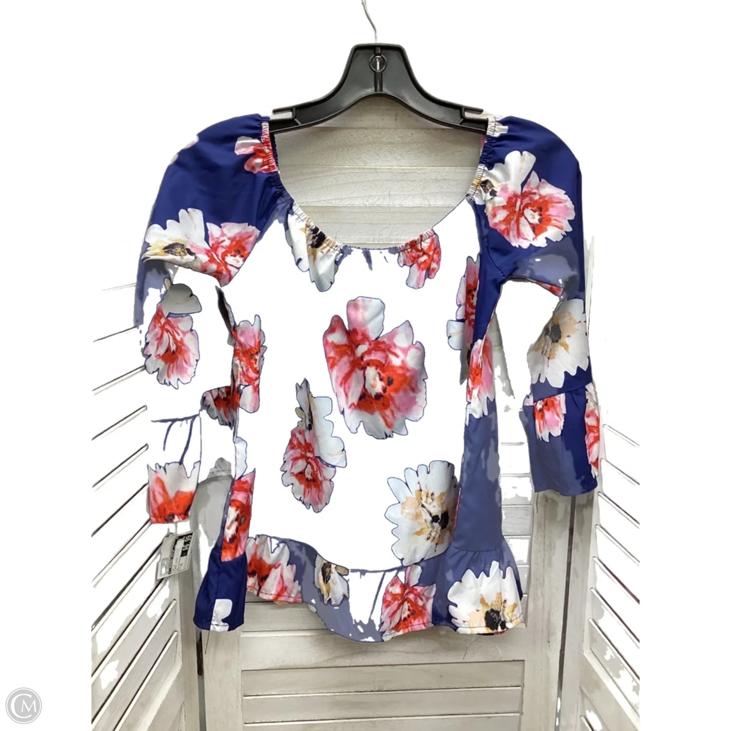 Top Long Sleeve By Clothes Mentor In Floral Print, Size: Xl