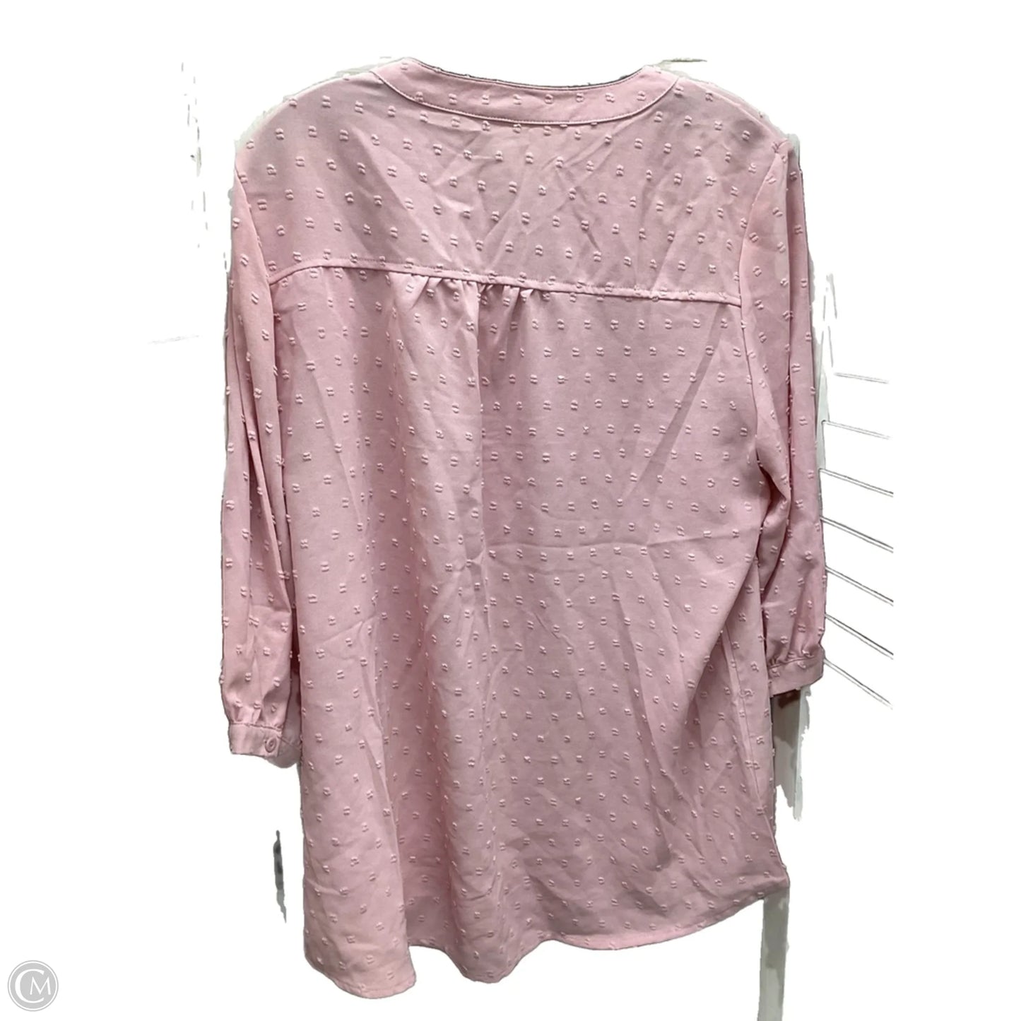 Top Long Sleeve By Clothes Mentor In Pink, Size: Xl